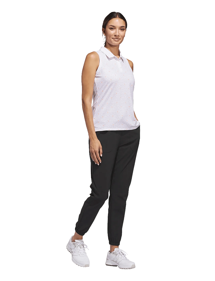 adidas Golf - W ULT AOP SL P - toppe & t-shirts - white - 0