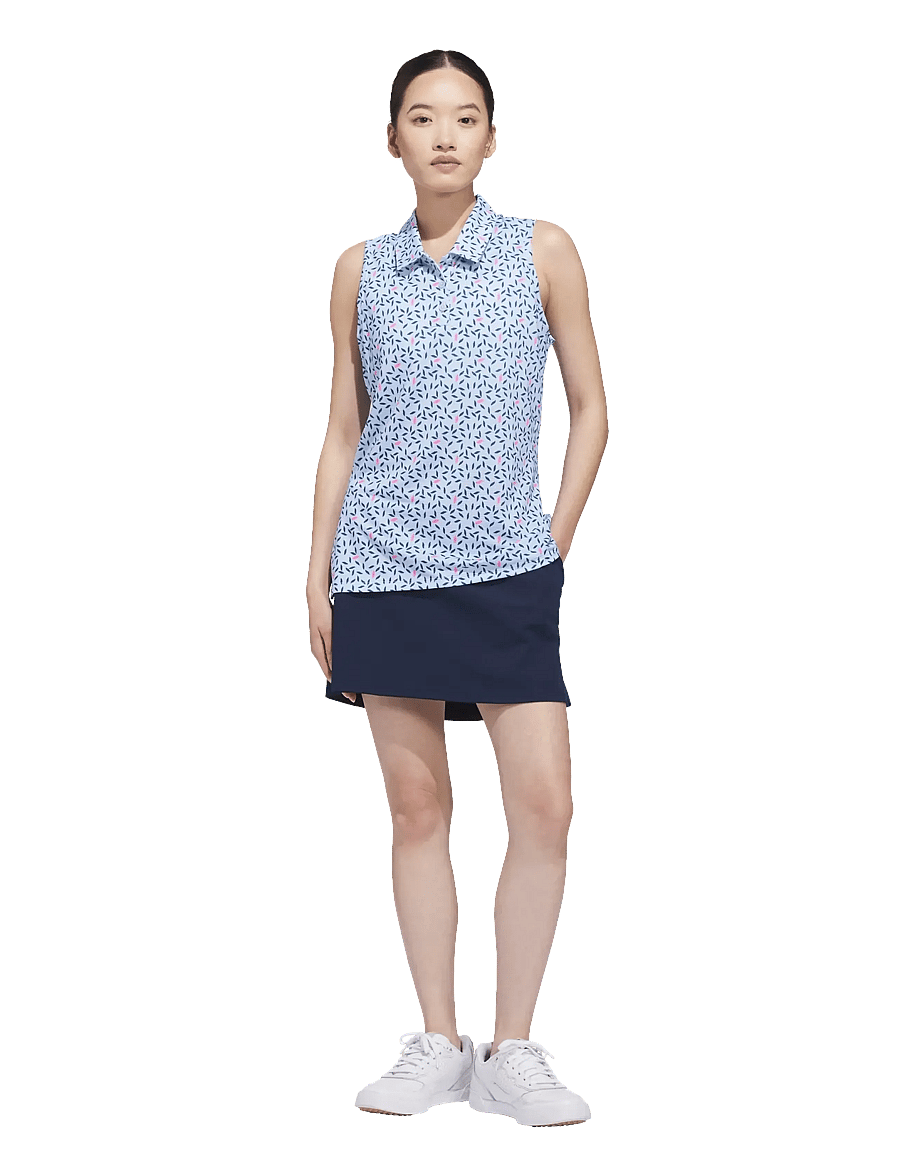 adidas Golf - W ULT AOP SL P - oberteile & t-shirts - crsk - 0