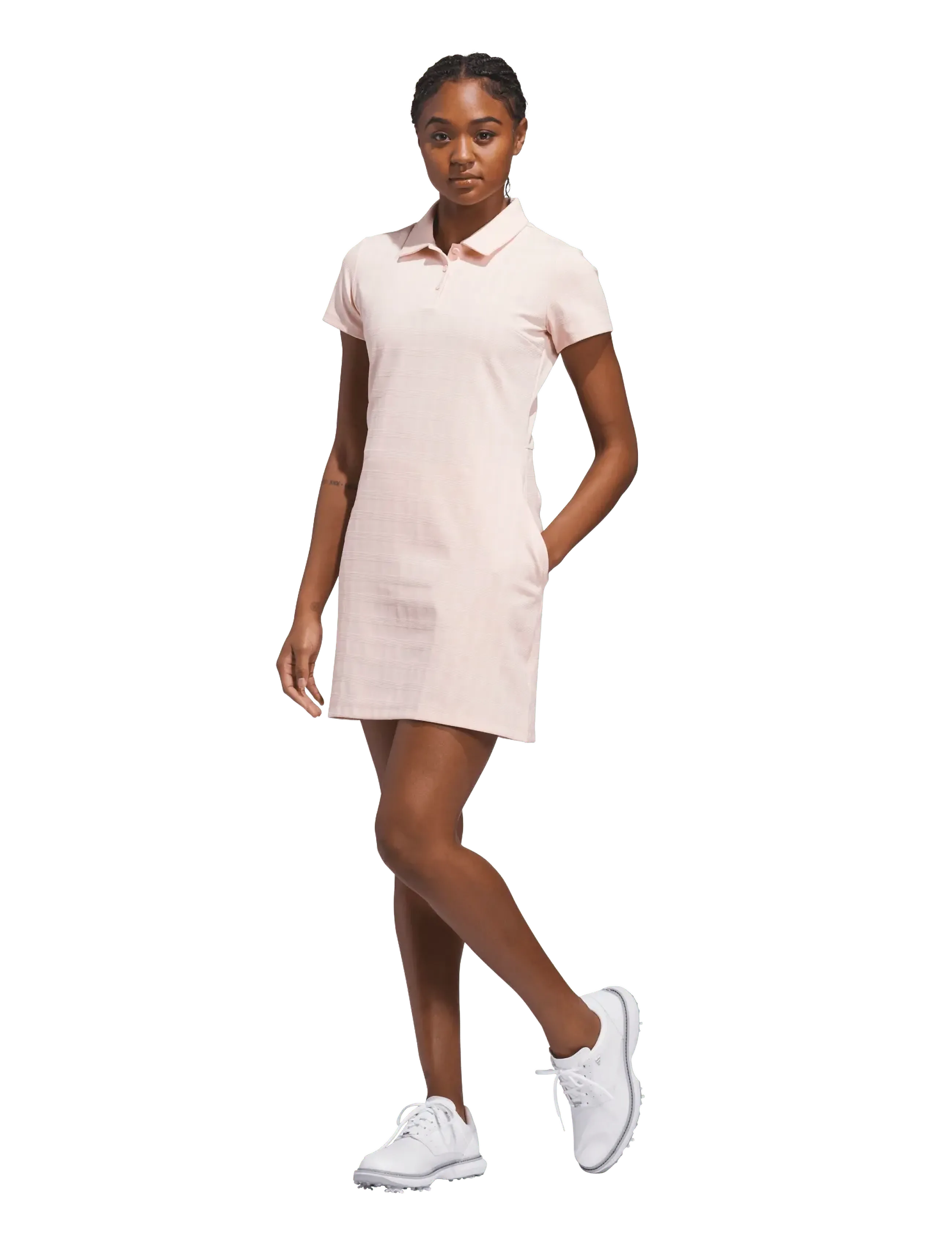 adidas Golf W ULT+ DRESS - Kleider & Röcke - BLUPNK / pink/rose