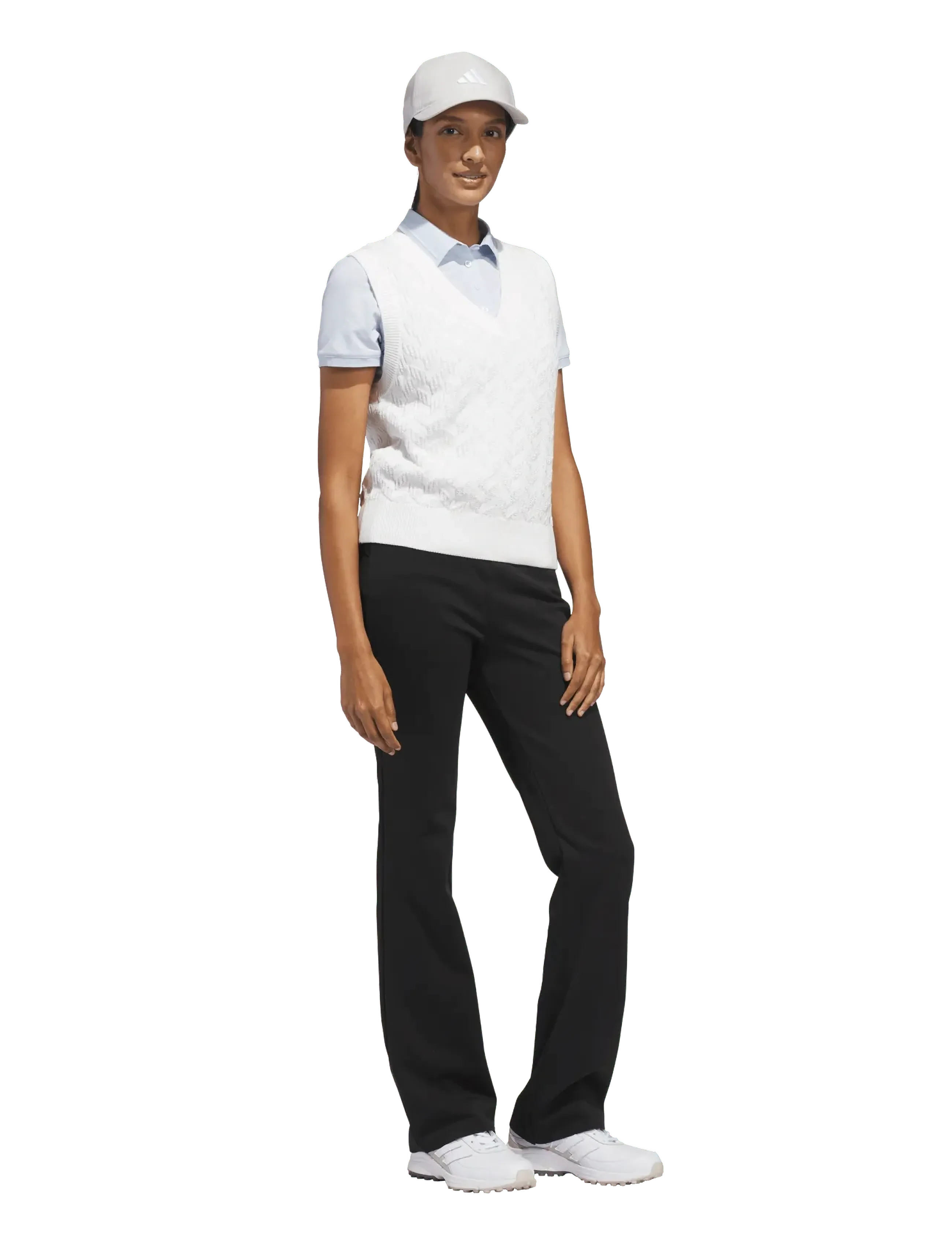 adidas Golf W ULTT KNT VST - Ytterkläder - WHITE / cream