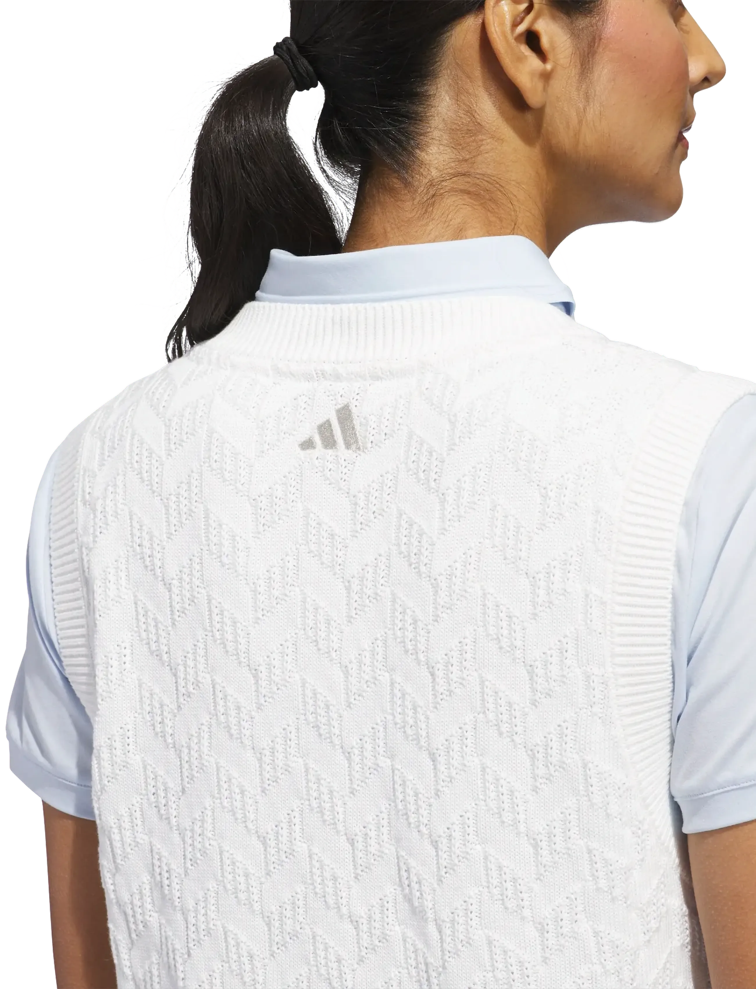 adidas Golf - W ULTT KNT VST - outerwear - white - 4