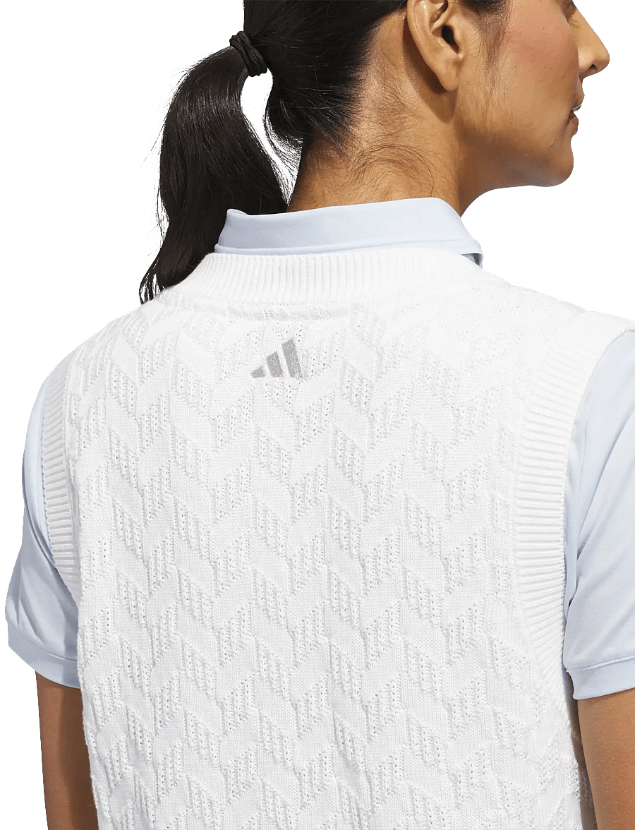 adidas Golf - W ULTT KNT VST - ytterkläder - white - 4