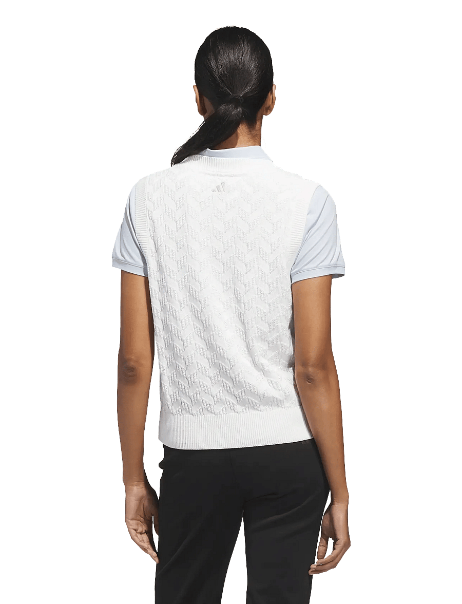 adidas Golf - W ULTT KNT VST - ytterkläder - white - 5