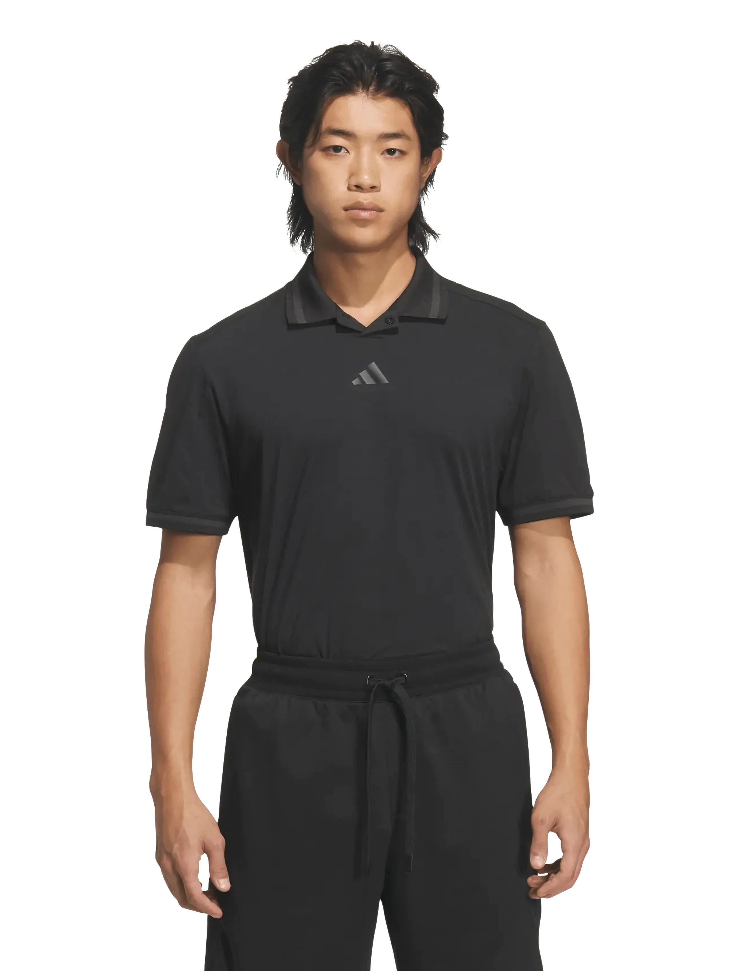 adidas Golf - BTC TWST POLO - kortærmede poloer - black/black - 2