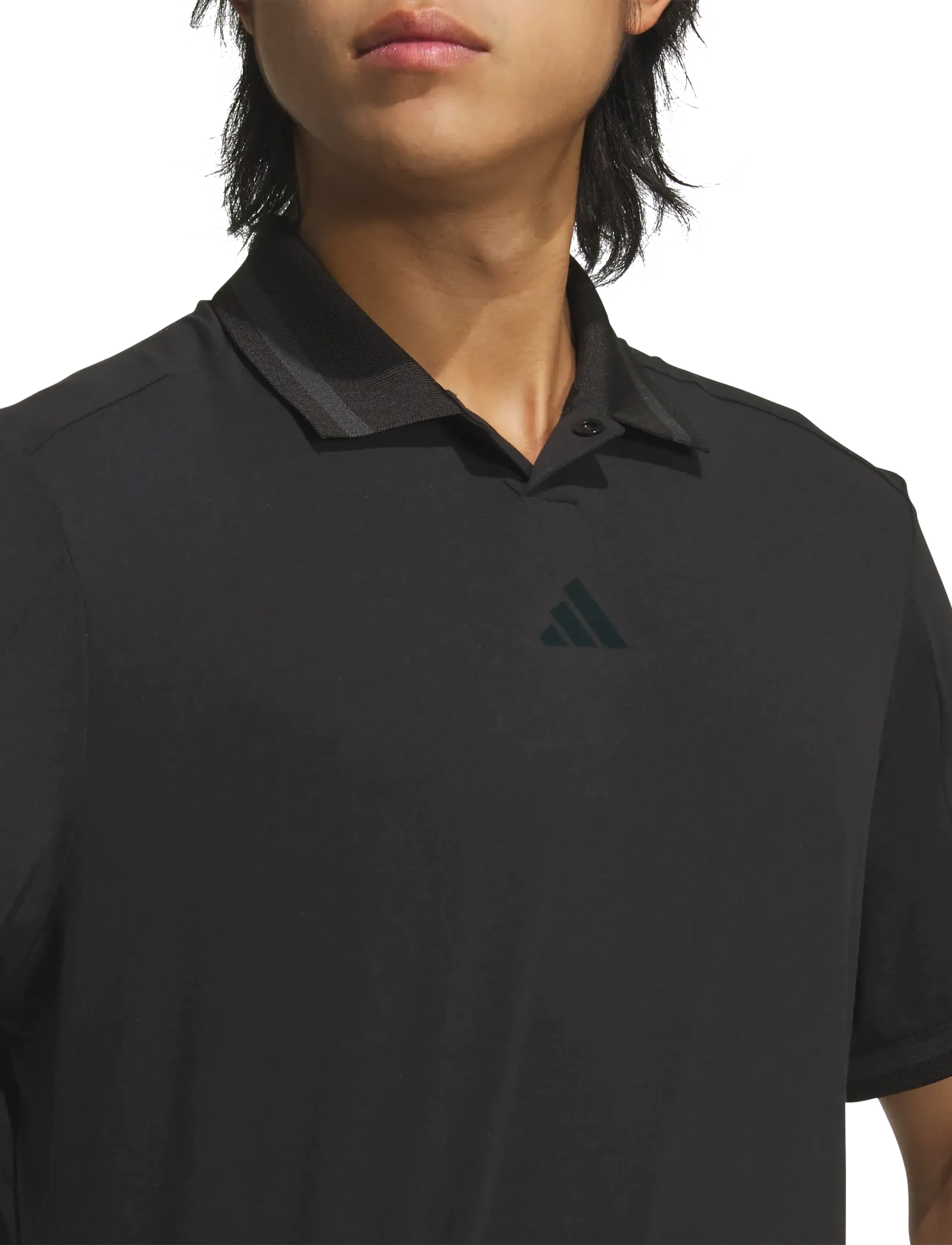 adidas Golf - BTC TWST POLO - kortærmede poloer - black/black - 3