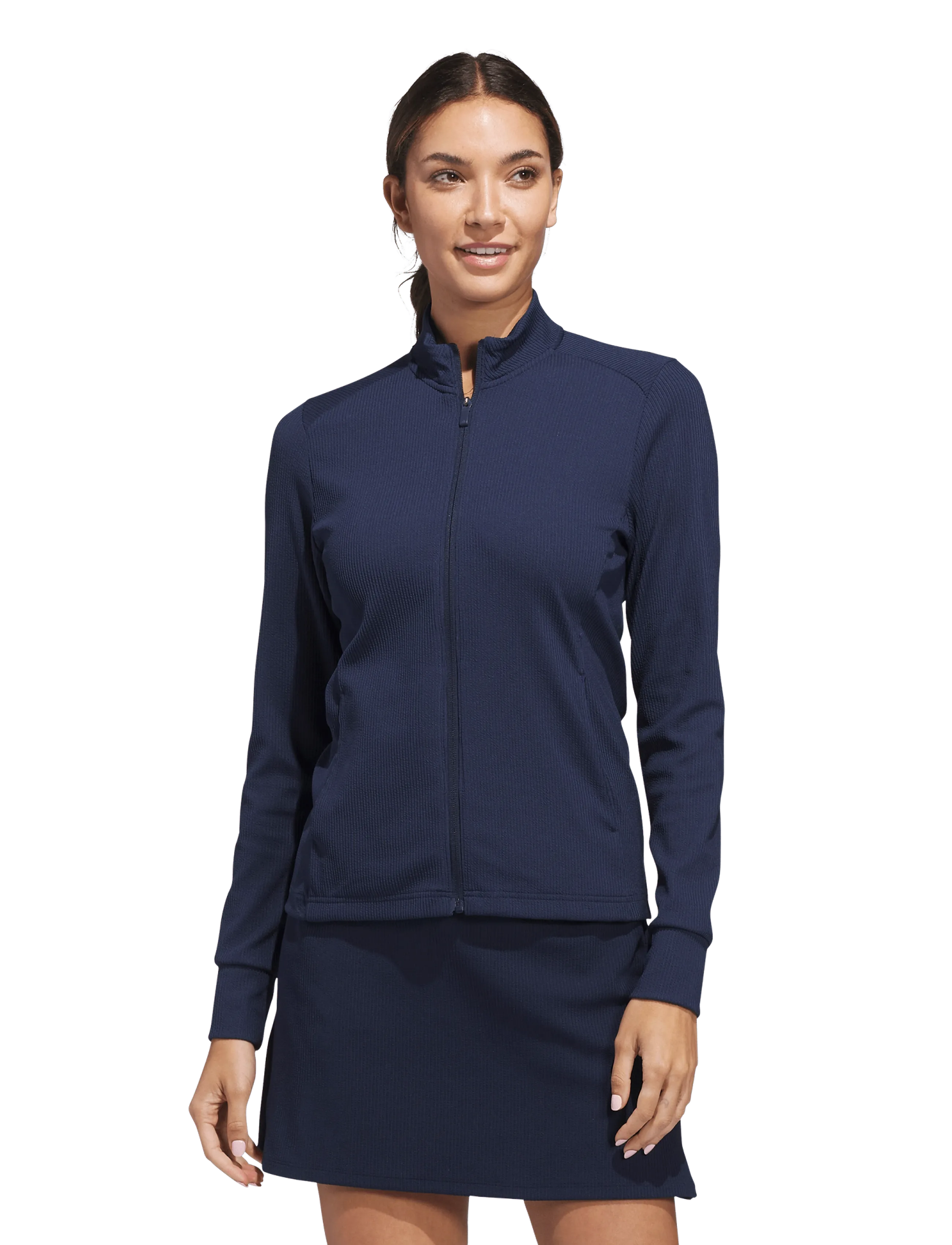 adidas Golf W Txtr Jkt, XS, Navy, Sport Jackets > Sport Golf Jackets, Dame