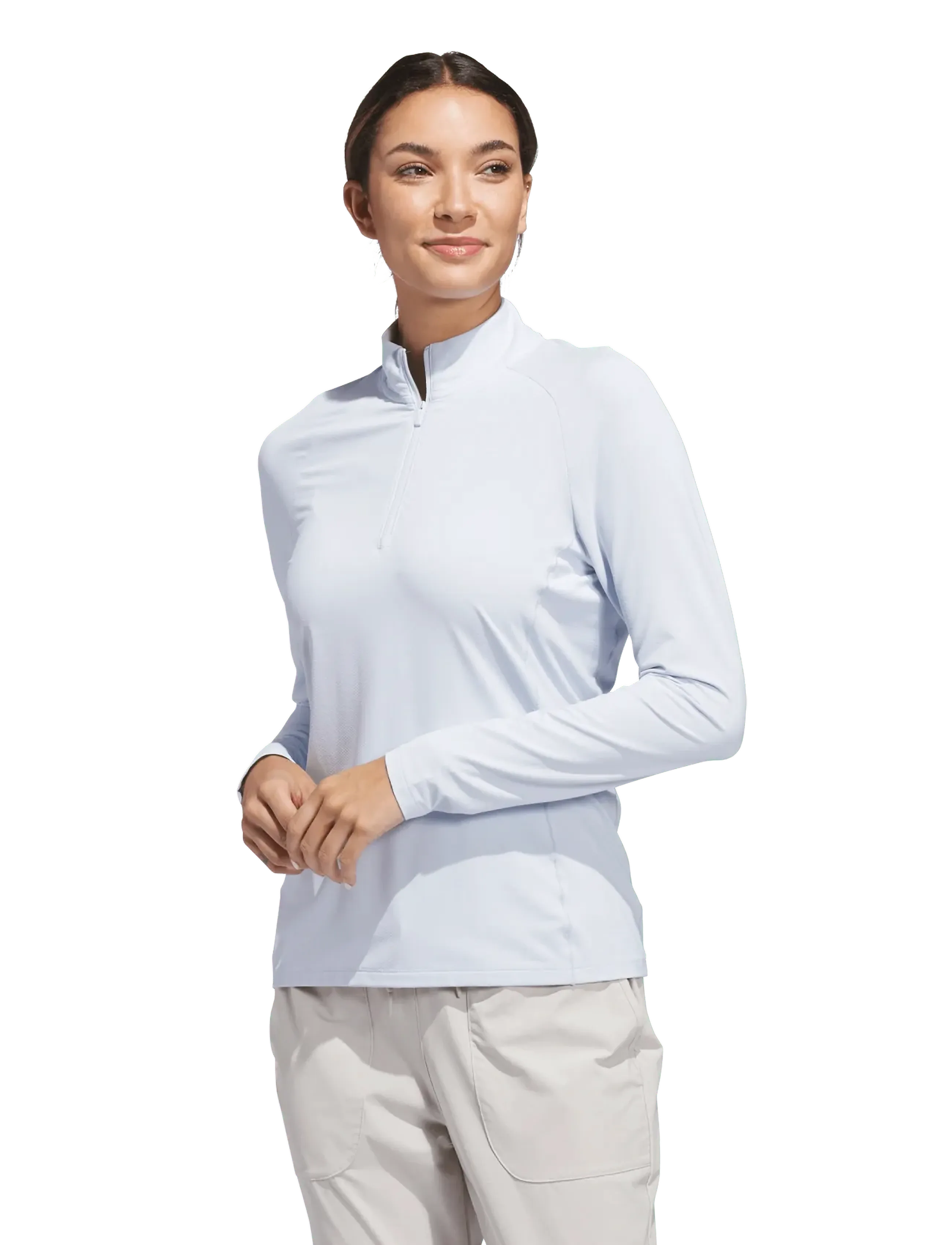 adidas Golf - W ULT SLD QTR Z - langarmshirts - crsk - 2