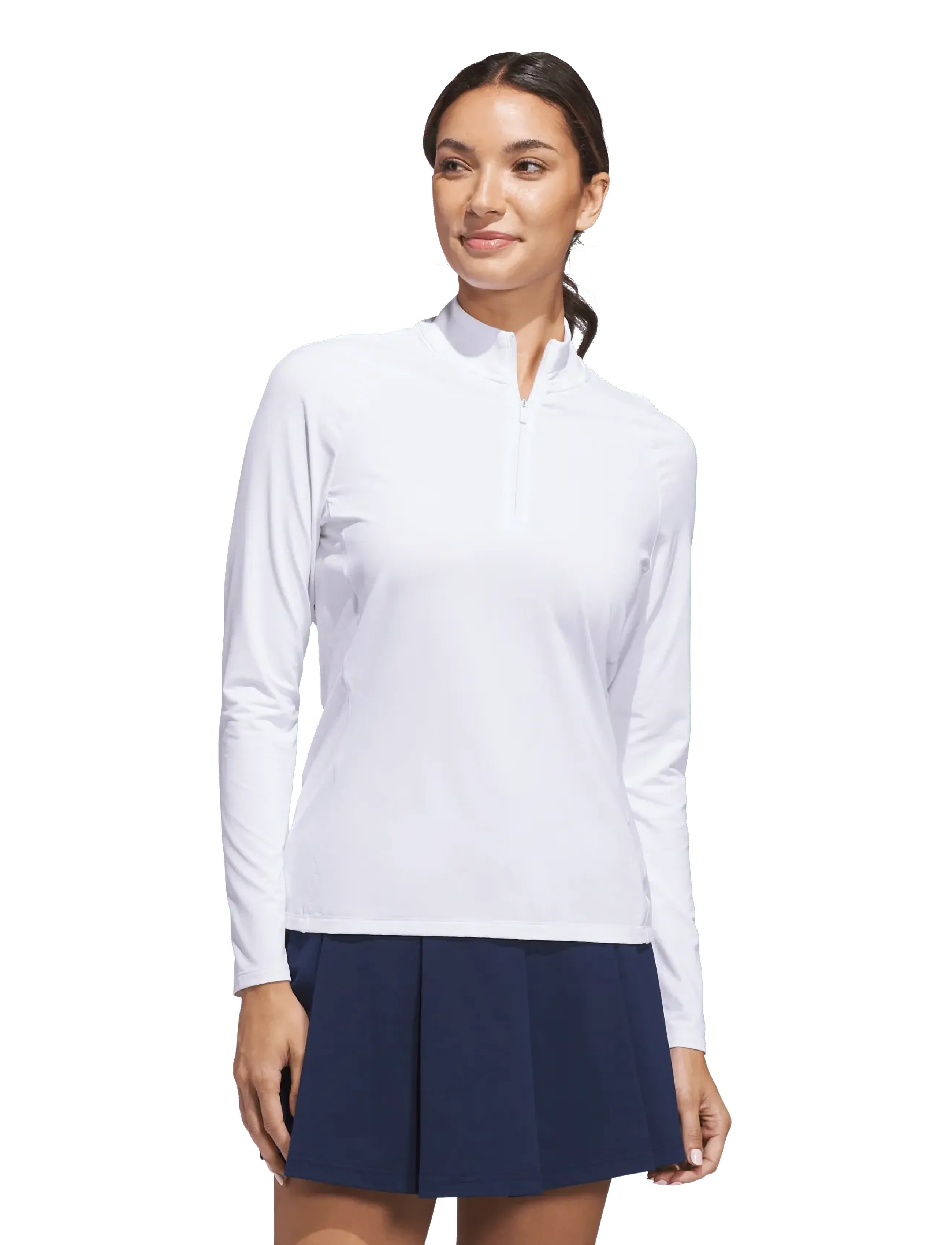 adidas Golf - W ULT SLD QTR Z - langarmshirts - white/white - 2