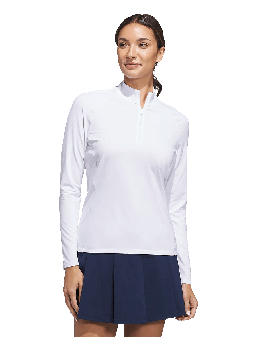 adidas Golf - W ULT SLD QTR Z - langarmshirts - white/white - 2