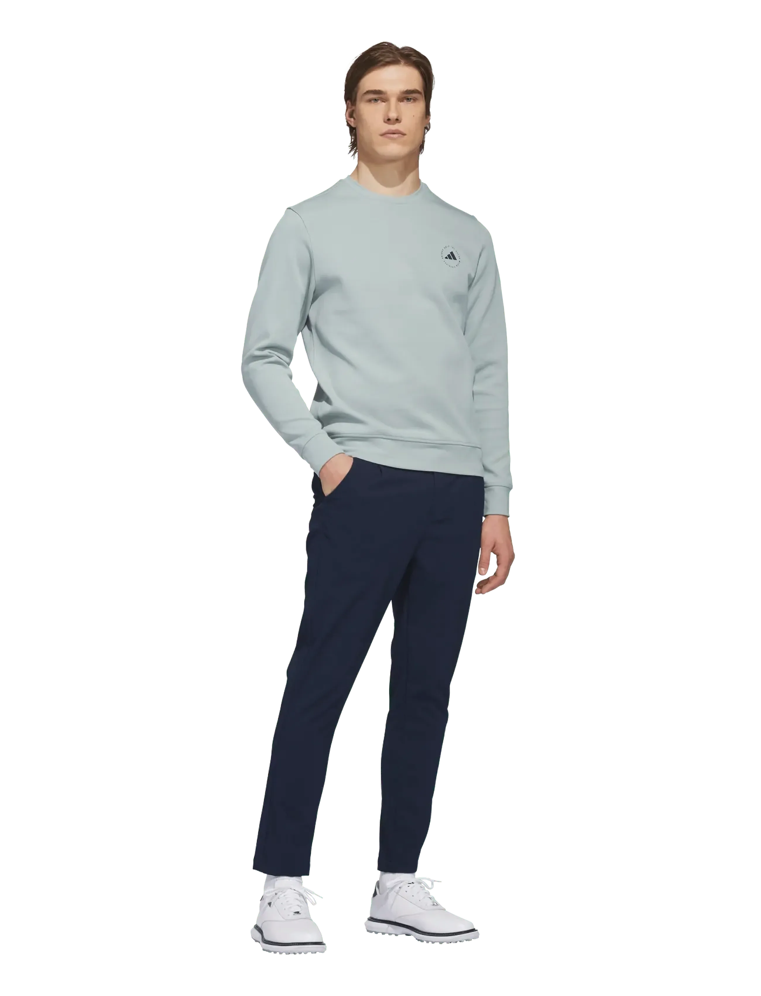 adidas Golf Core Crew, Mænd, Rundhals Sweatshirt, Grøn, Str: S