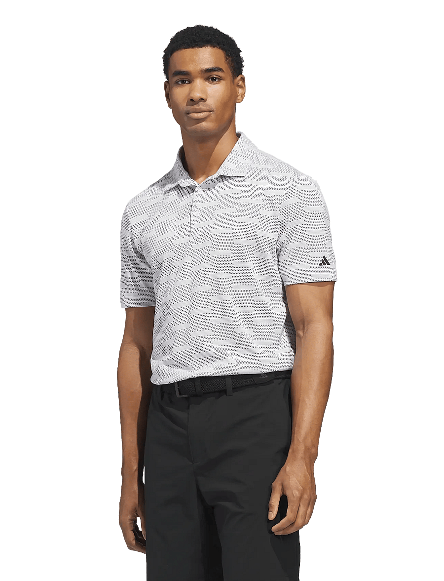 adidas Golf - ULT JACQUARD - oberteile & t-shirts - white - 0