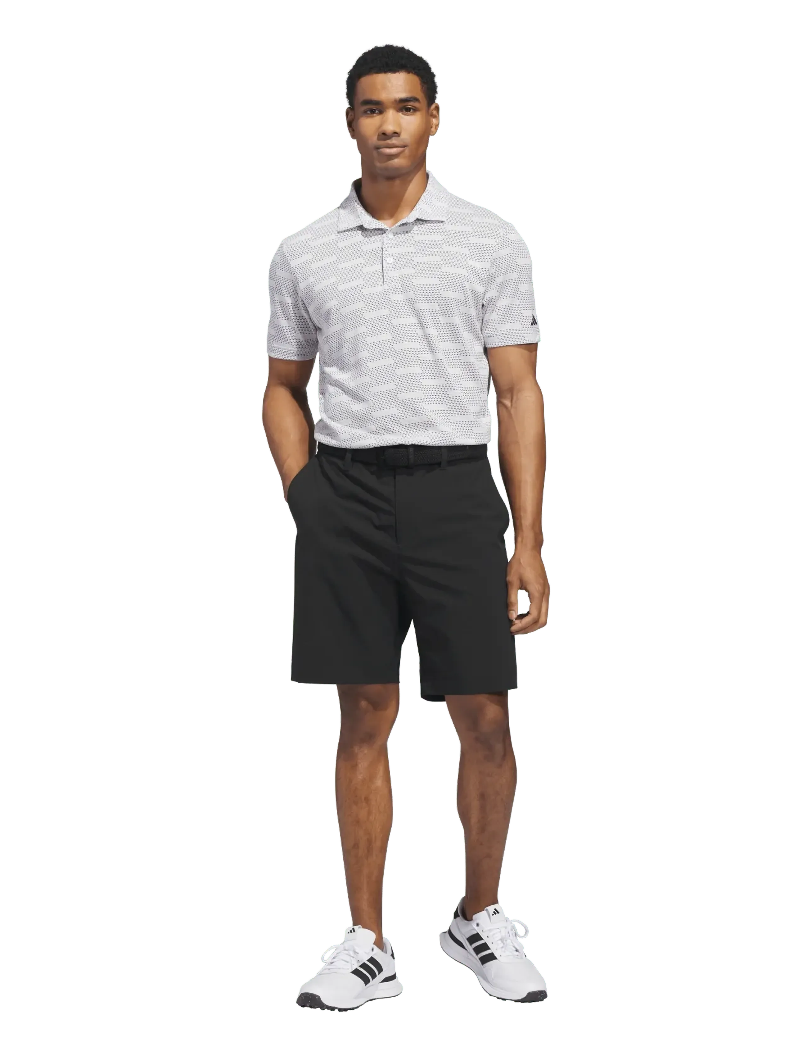 adidas Golf - ULT JACQUARD - oberteile & t-shirts - white - 4