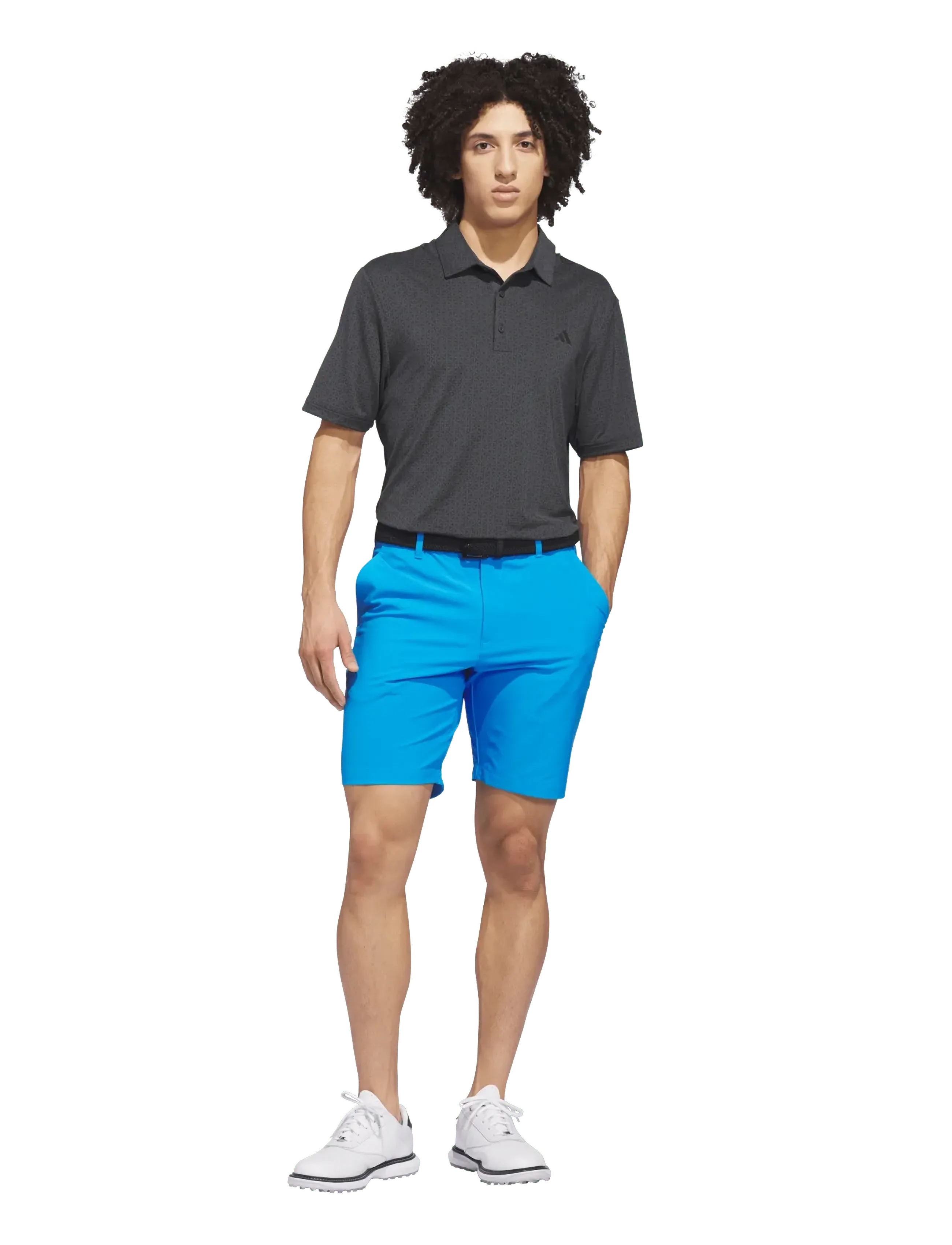adidas Golf Ult Msh Cl Prt2, Mænd, Mesh Poloshirt, Grå, Str: S