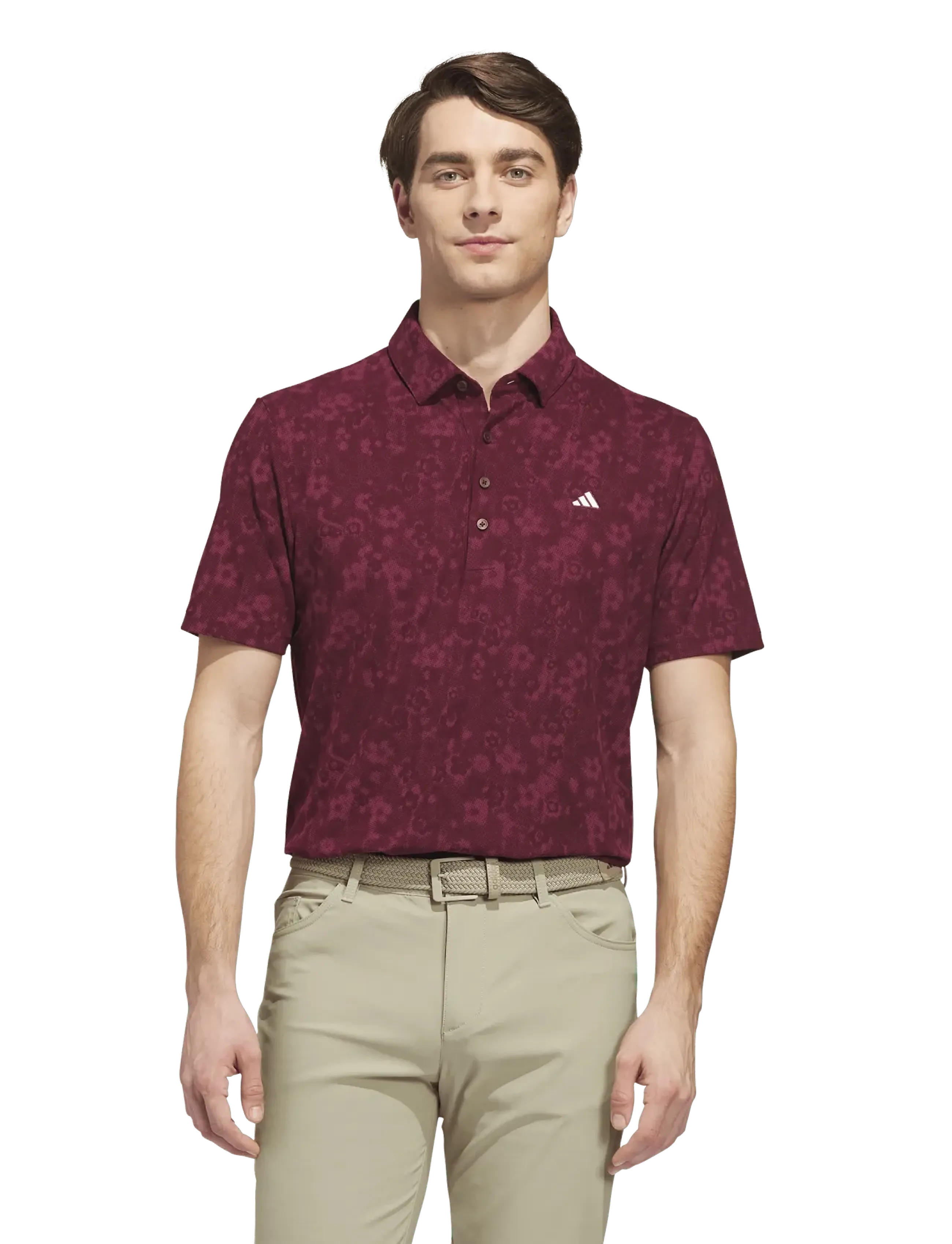 adidas Golf - ULT+ BTTR PRINT - polos - maroon - 3