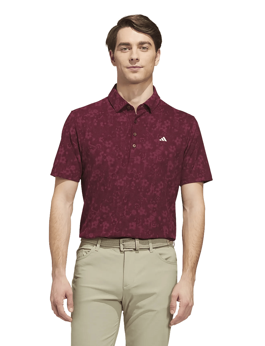 adidas Golf - ULT+ BTTR PRINT - polos - maroon - 3