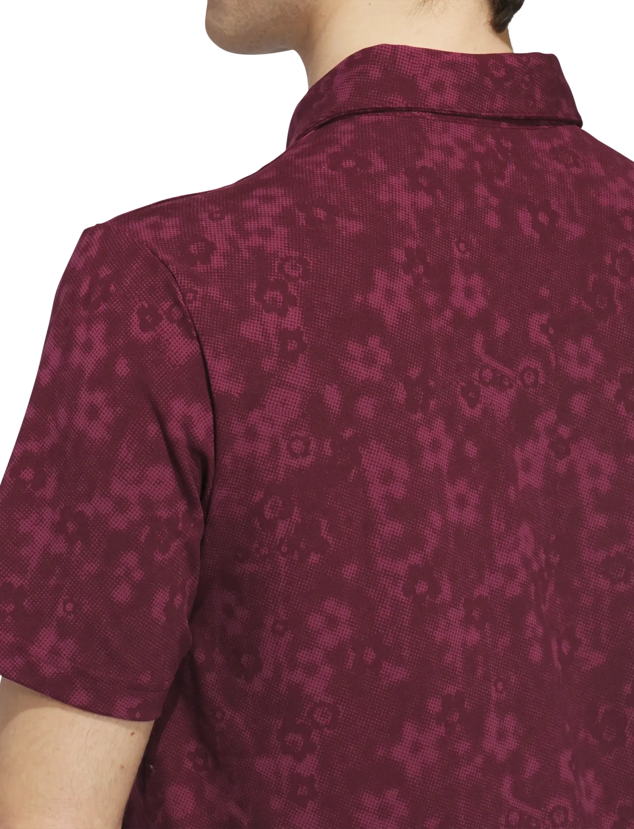 adidas Golf - ULT+ BTTR PRINT - polos - maroon - 4