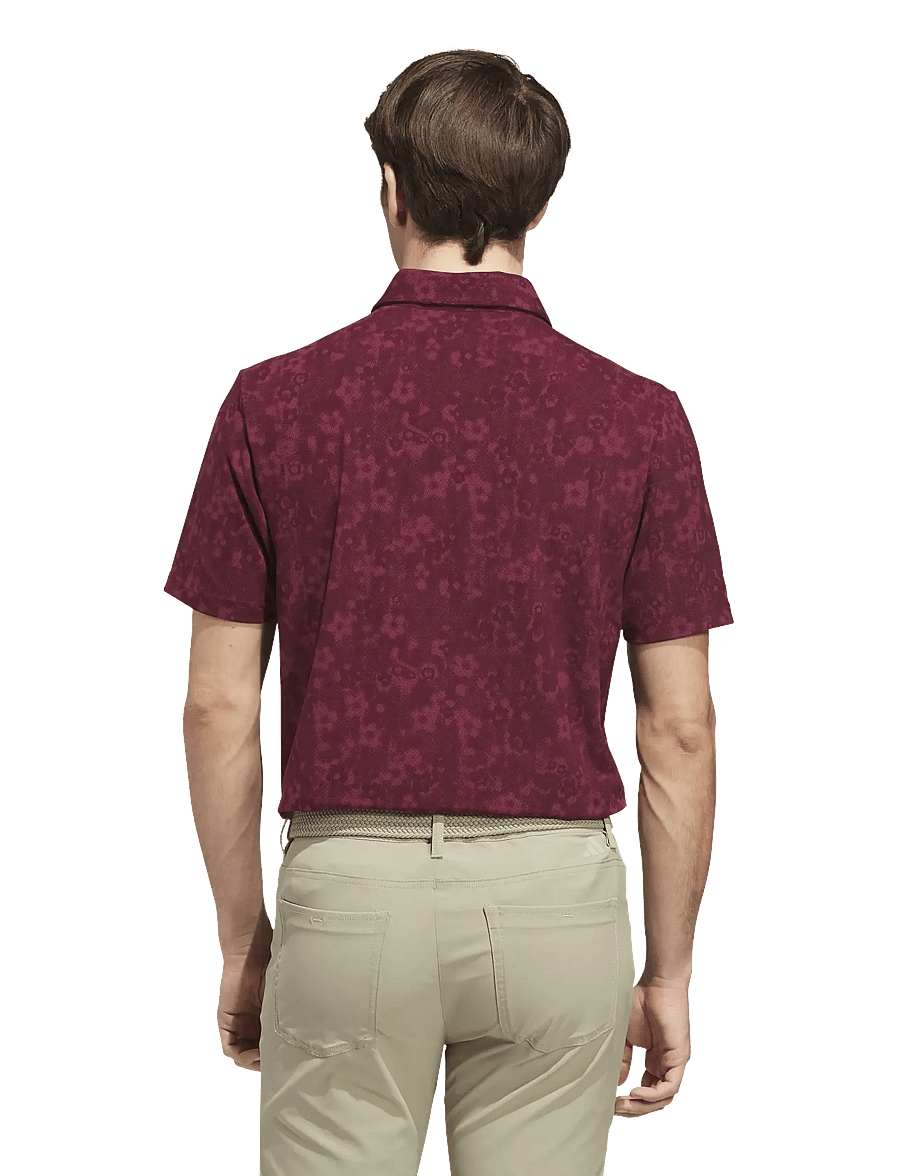 adidas Golf - ULT+ BTTR PRINT - polos - maroon - 5