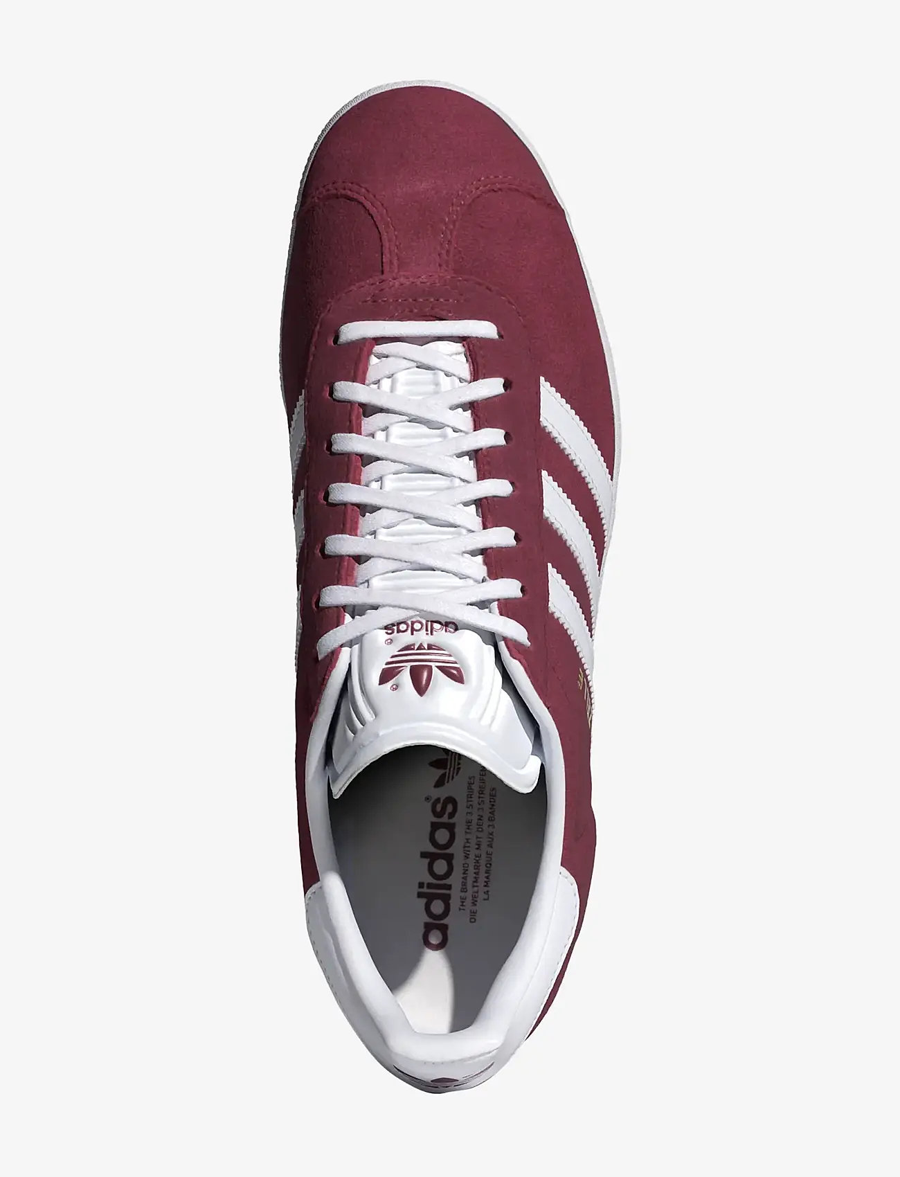 adidas Originals - GAZELLE - niedriger schnitt - cburgu/ftwwht/goldmt - 4