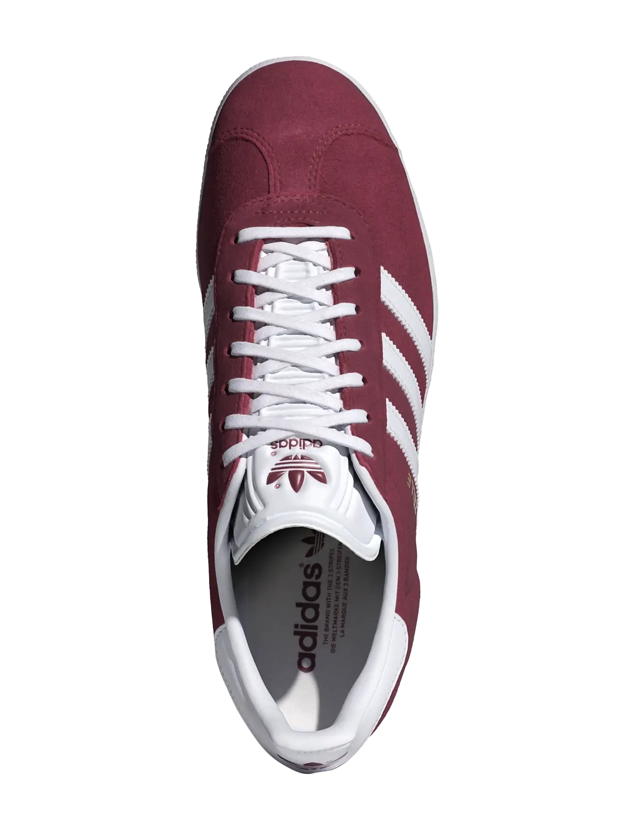 adidas Originals - GAZELLE - lave sneakers - cburgu/ftwwht/goldmt - 4