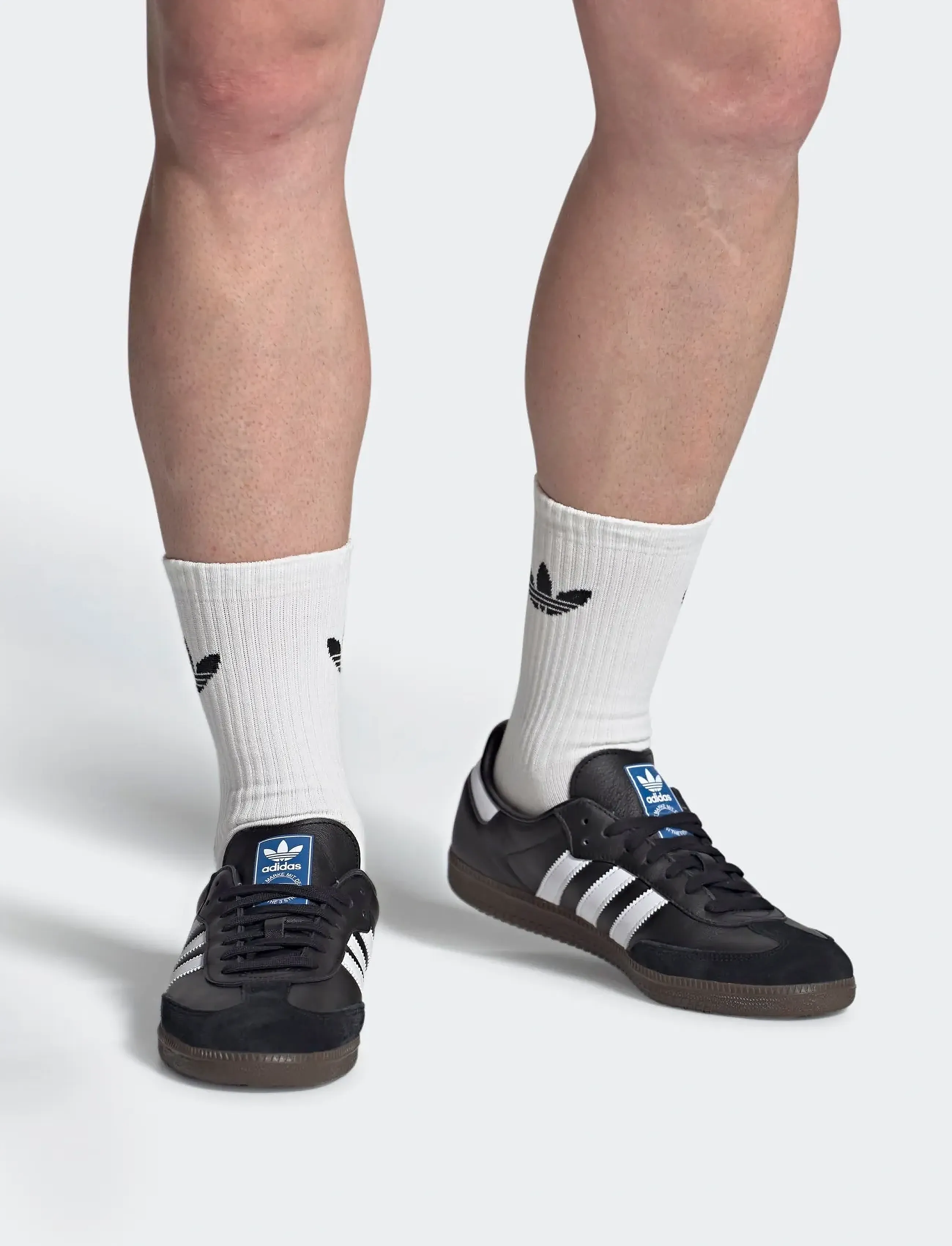 adidas Originals SAMBA OG - Tennarit - CBLACK/FTWWHT/GUM5 / black