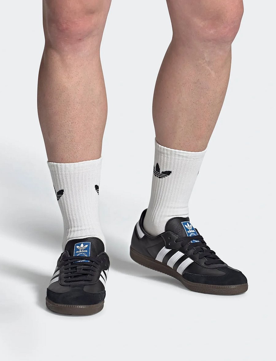 adidas Originals - SAMBA OG - niedriger schnitt - cblack/ftwwht/gum5 - 0