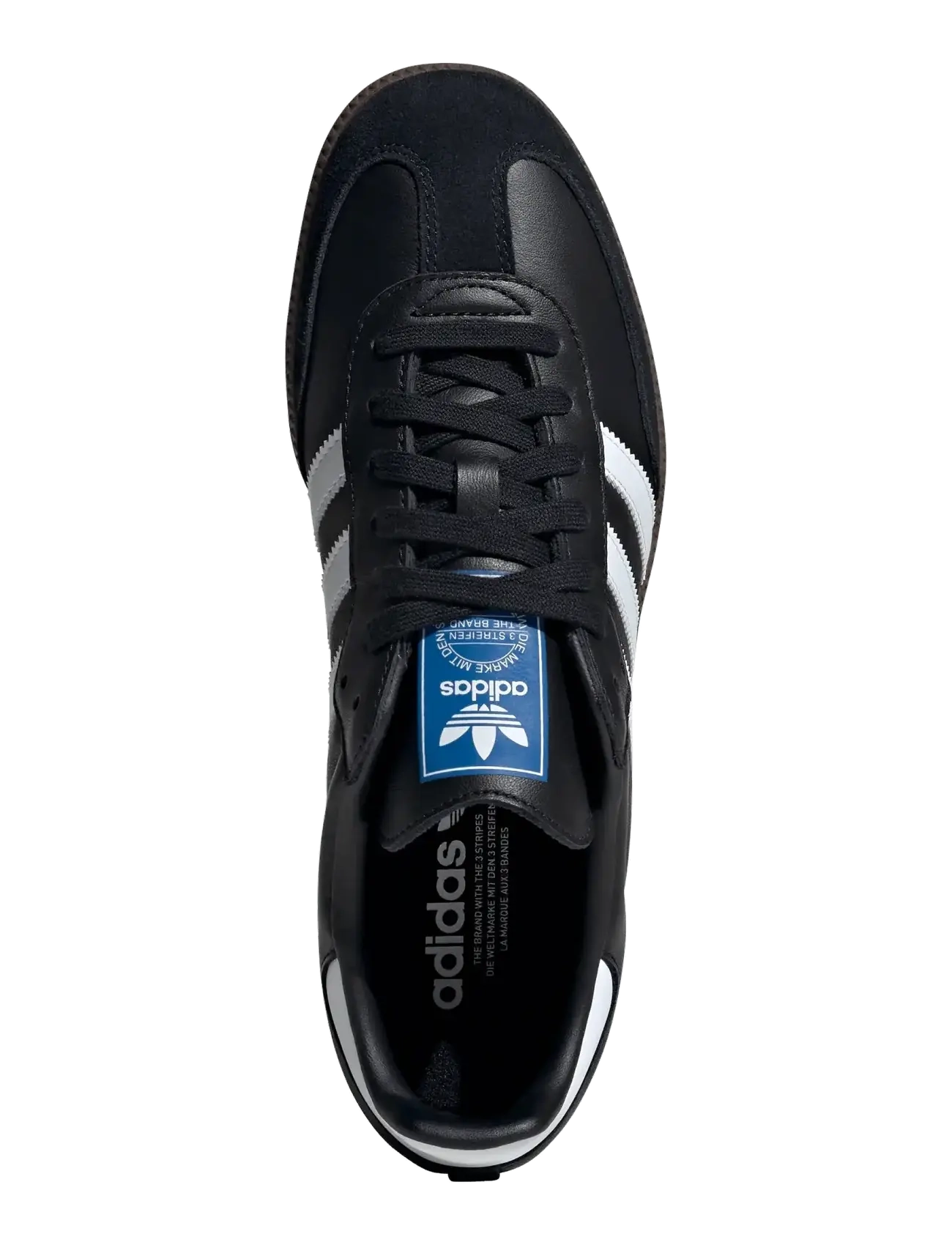 adidas Originals - SAMBA OG - niedriger schnitt - cblack/ftwwht/gum5 - 5