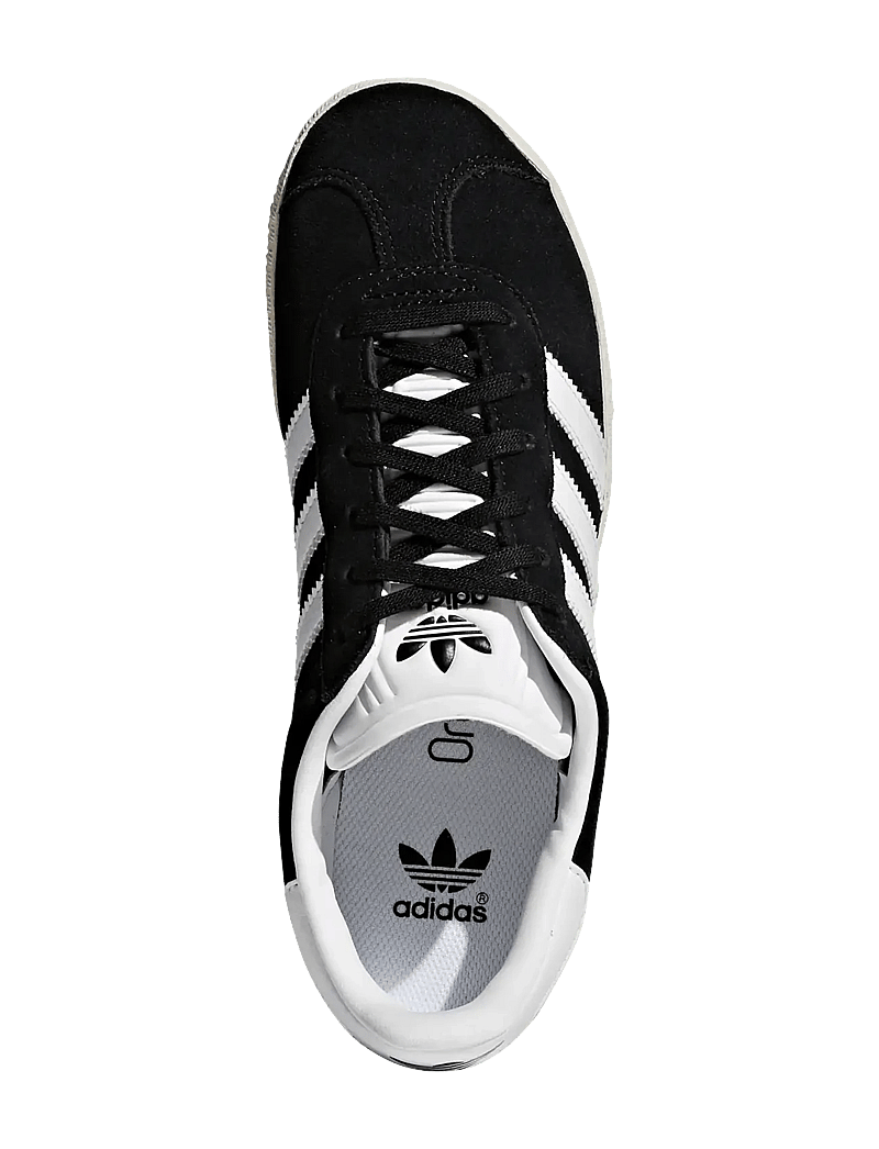 adidas Originals - GAZELLE J - ar zemu augšdaļu - cblack/ftwwht/goldmt - 4