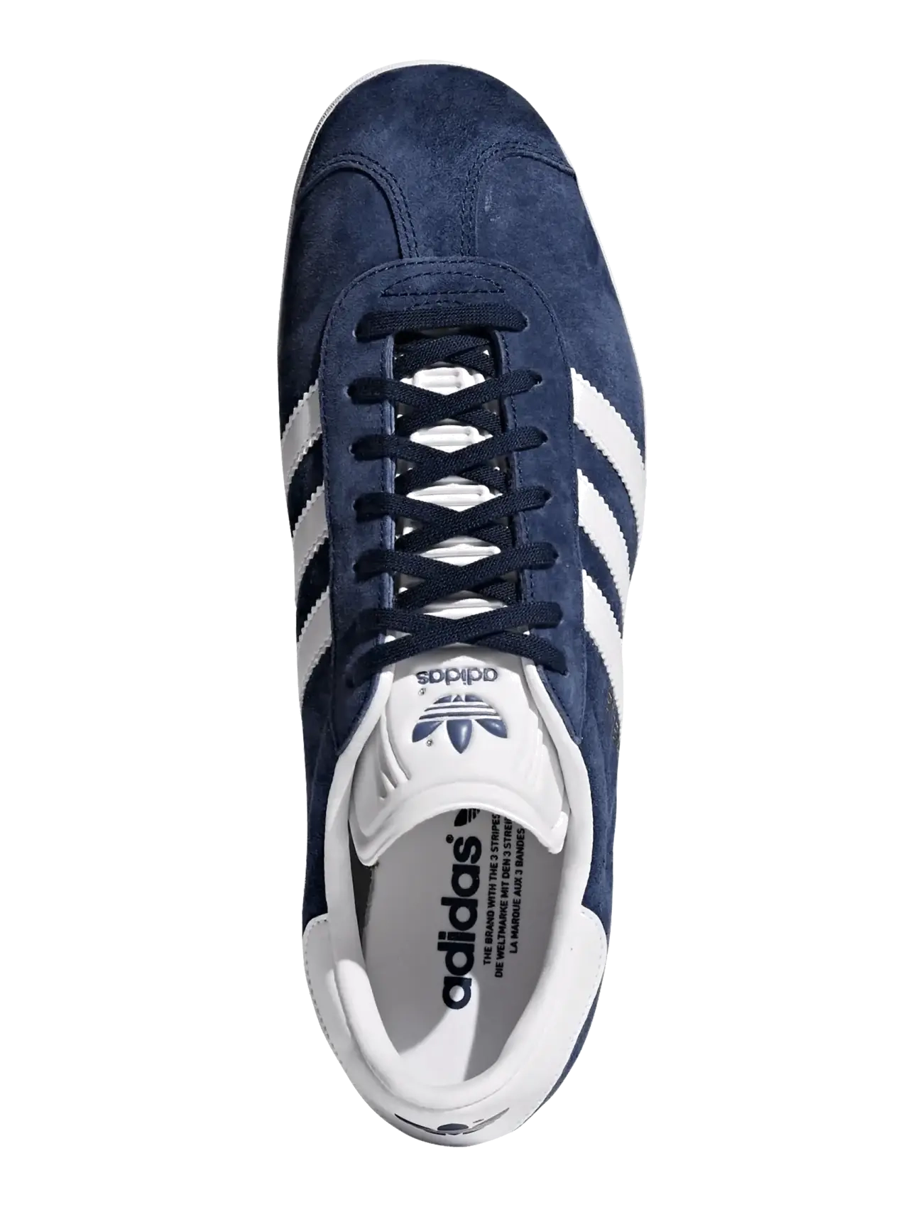 adidas Originals - GAZELLE - laisvalaikio batai žemu aulu - conavy/white/goldmt - 4