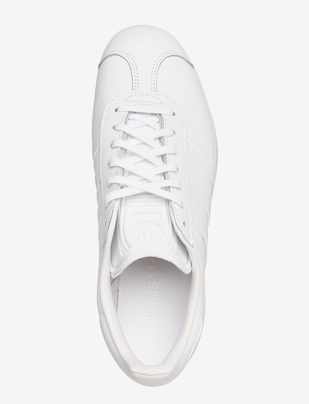 adidas Originals - GAZELLE - niedriger schnitt - ftwwht/ftwwht/goldmt - 3