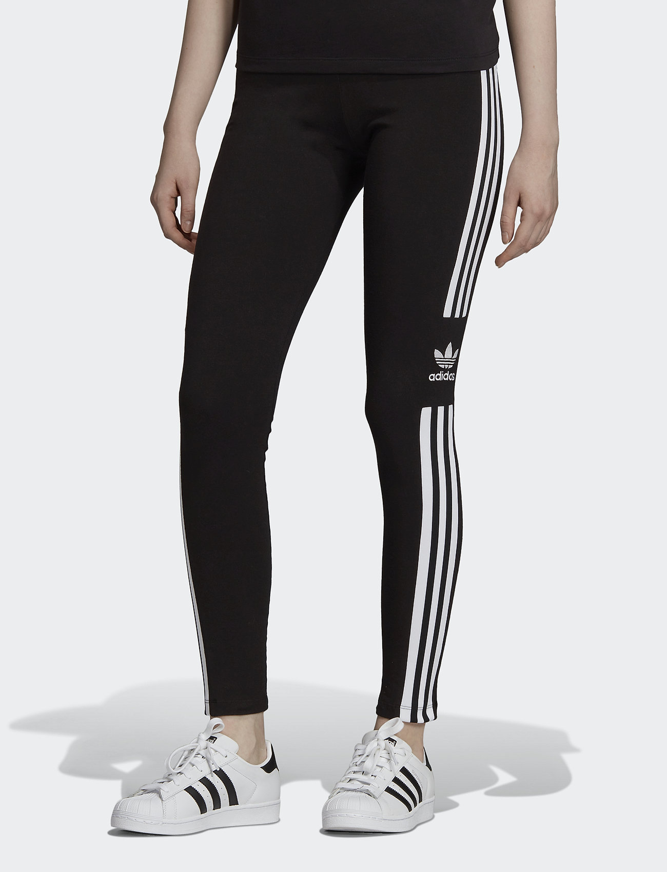 adidas Originals Trefoil Leggings, 32, Black, Underdele > Leggings, Dame
