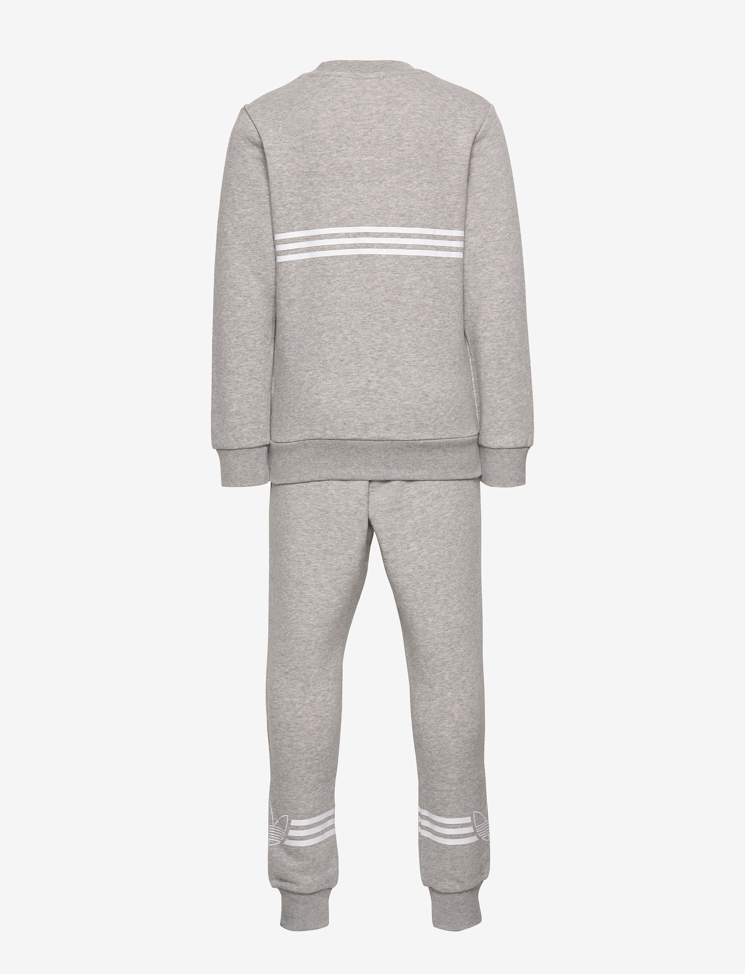 adidas Originals - OUTLINE CREW - mgreyh/white - 1