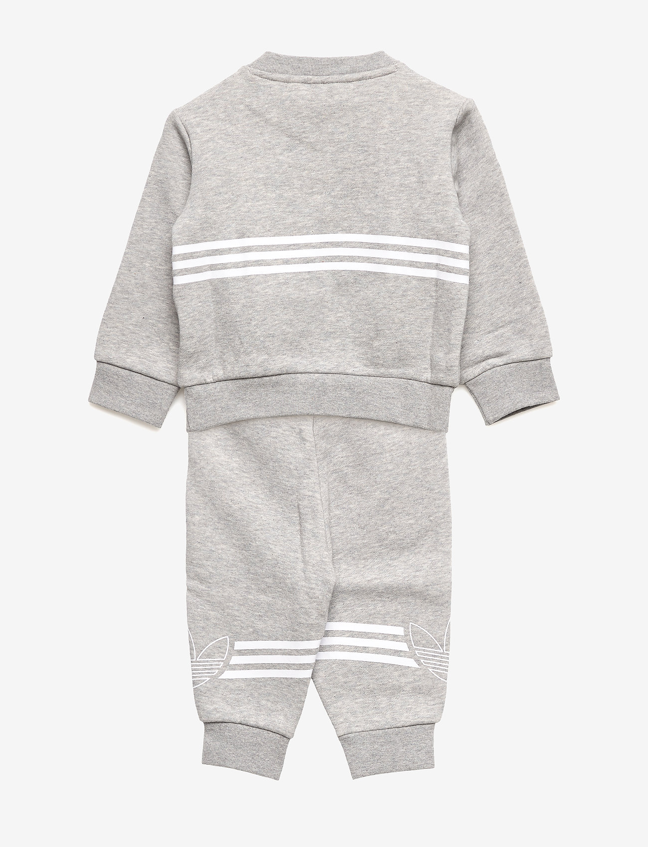 adidas Originals - OUTLINE CREW - mgreyh/white - 1