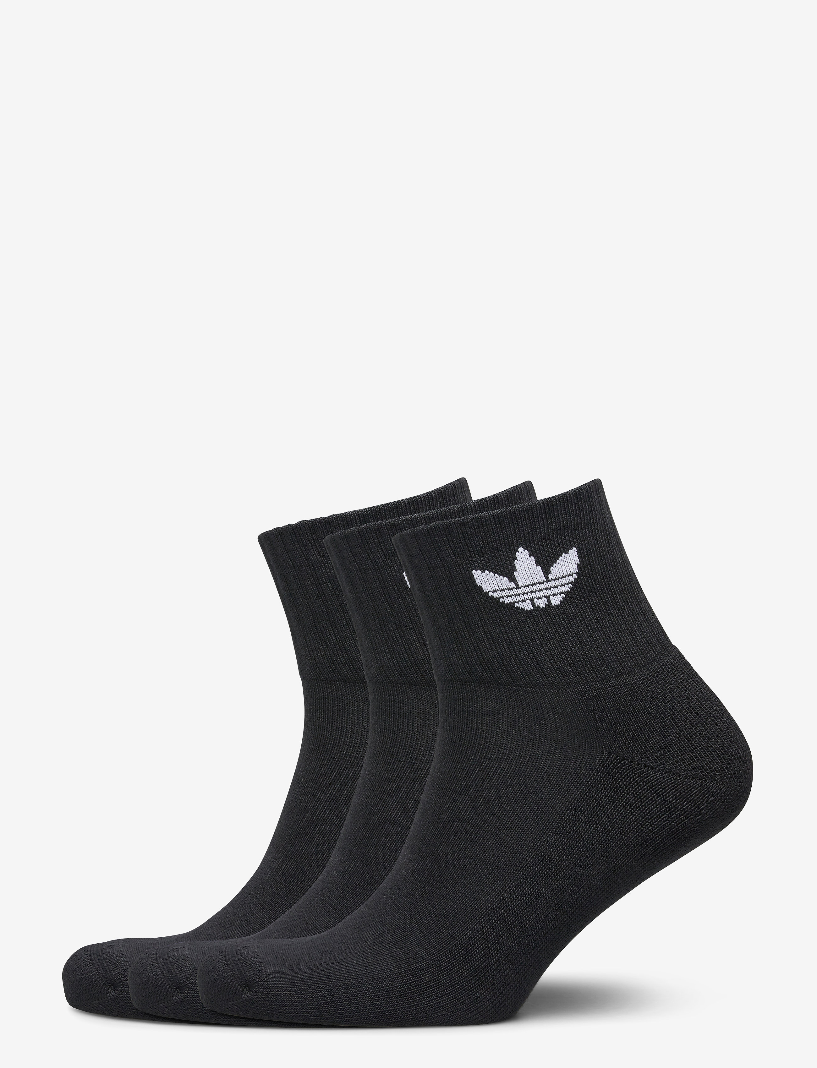 adidas Originals 1/4 Socks 3P, 37-39, Black, Sokker > Footies-Ankelsokker, Dame