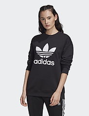 adidas Originals - Trefoil Crew Sweatshirt - bluzy i swetry - black/white - 2