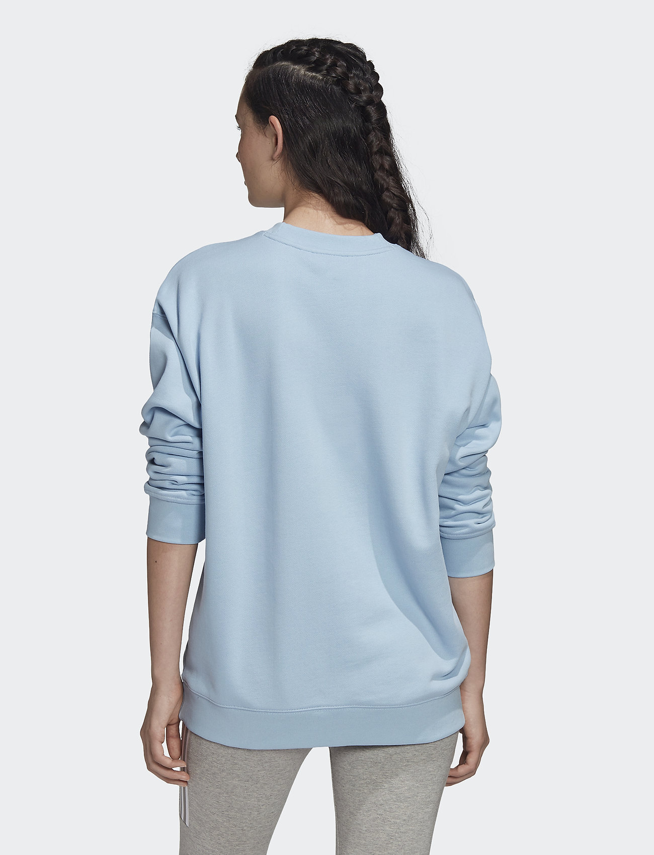 adidas Originals - TRF CREW SWEAT - clesky/white - 3