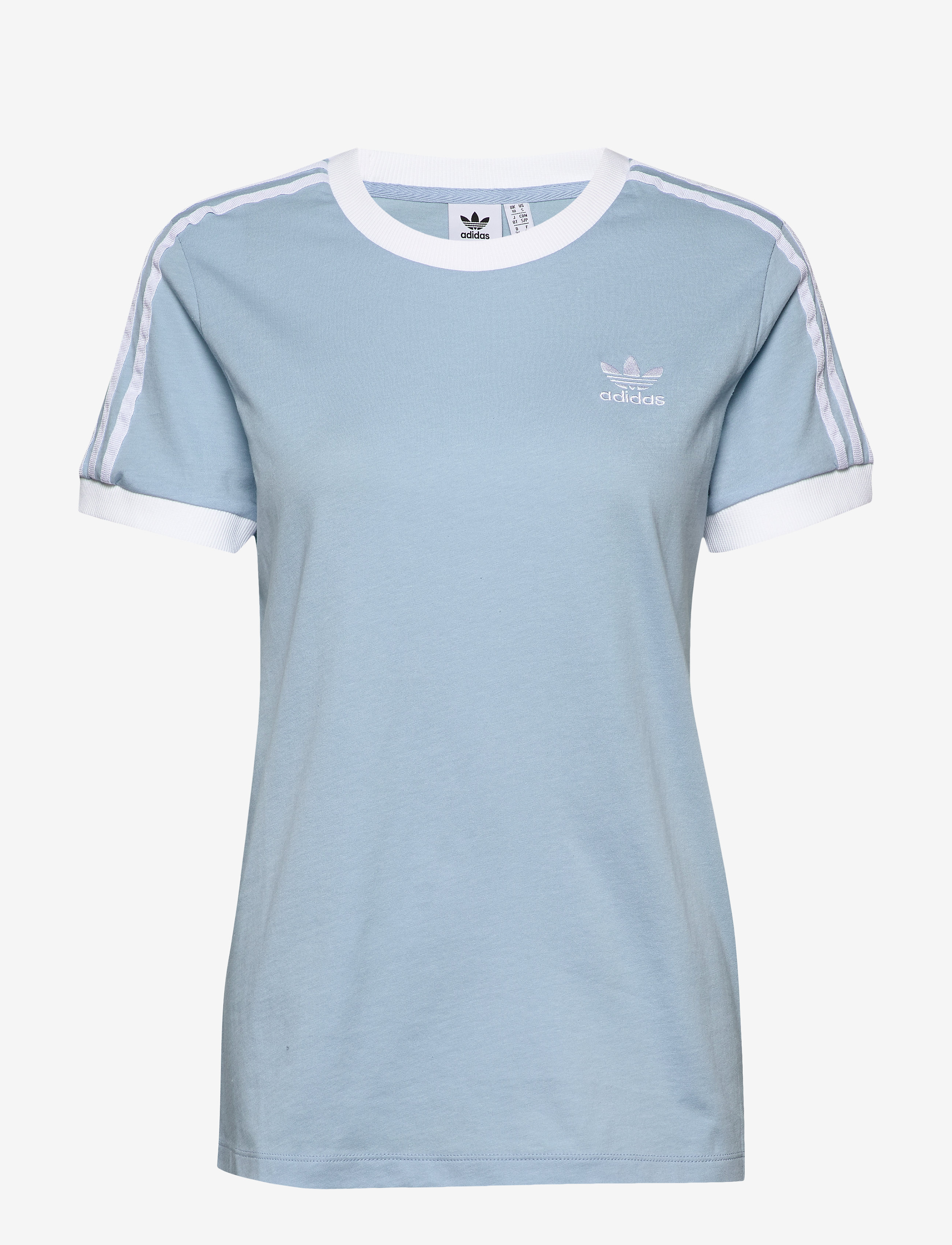 adidas Originals - 3 STR TEE - clesky/white - 1