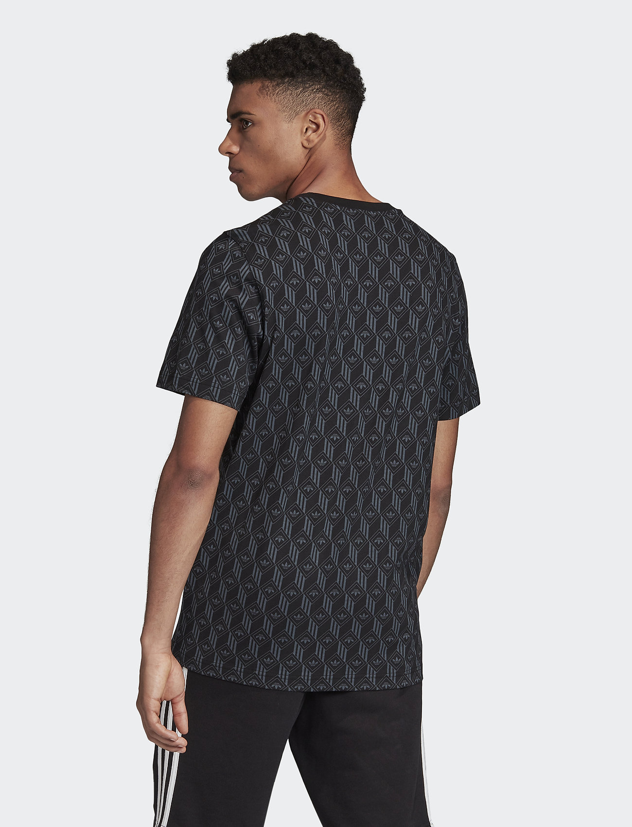 adidas Originals - MONO AOP TEE - black/boonix - 3