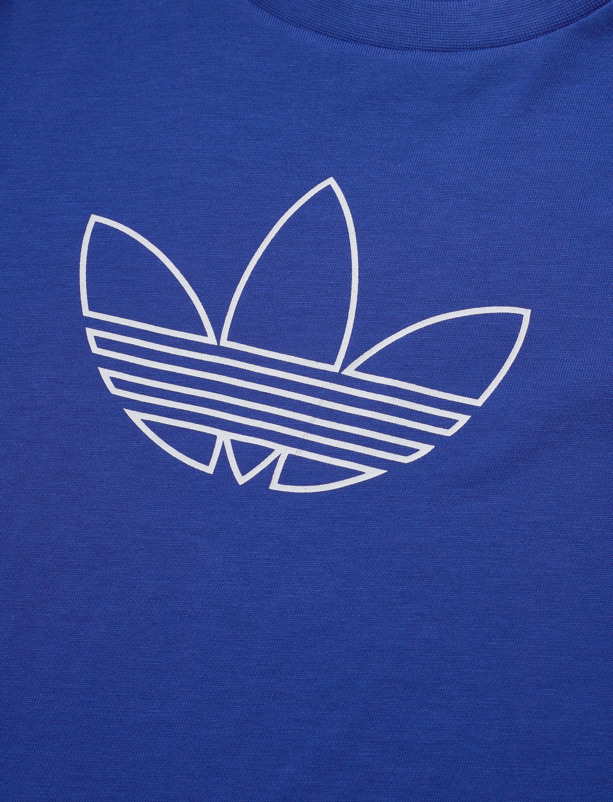 adidas Originals - OUTLINE TEE - royblu/white - 2