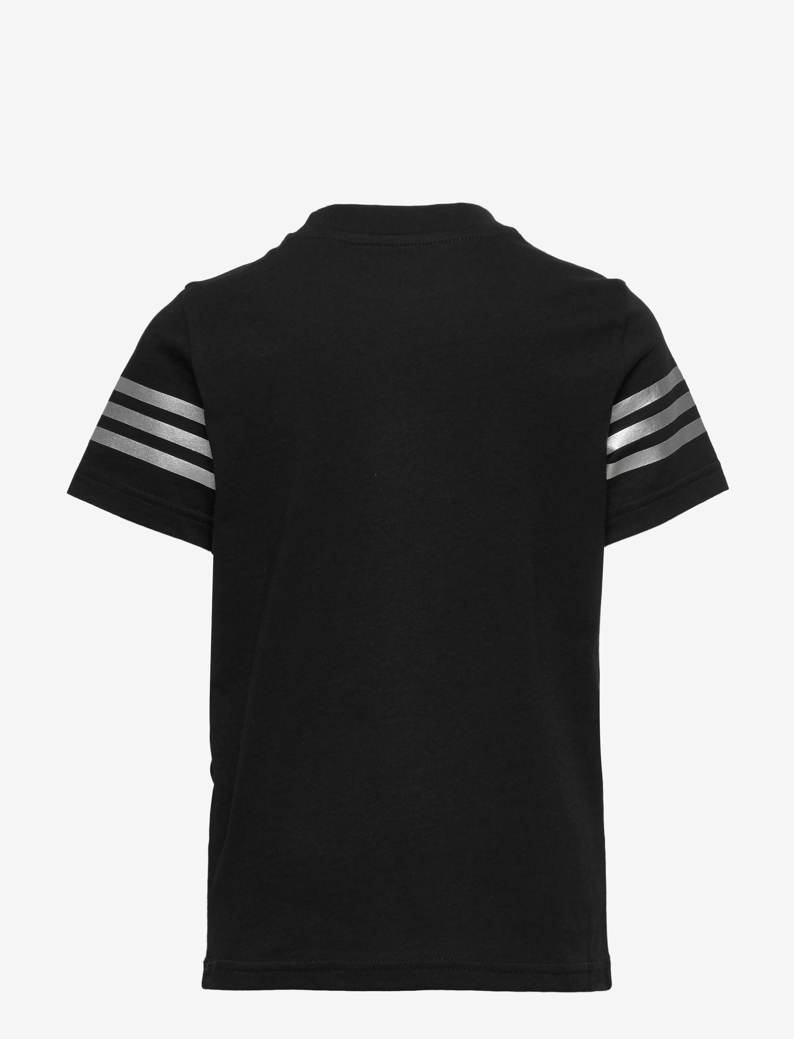 adidas Originals - OUTLINE TEE - black/white/silvmt - 1