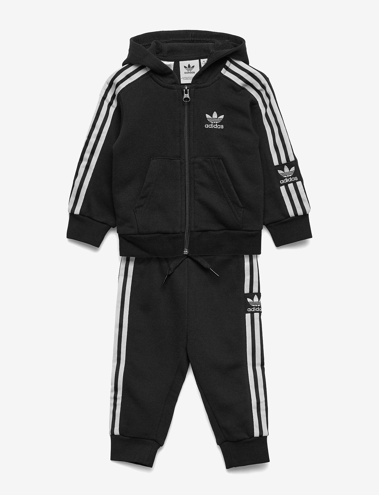 adidas Originals - LOCK UP HOODIE - black/white - 0