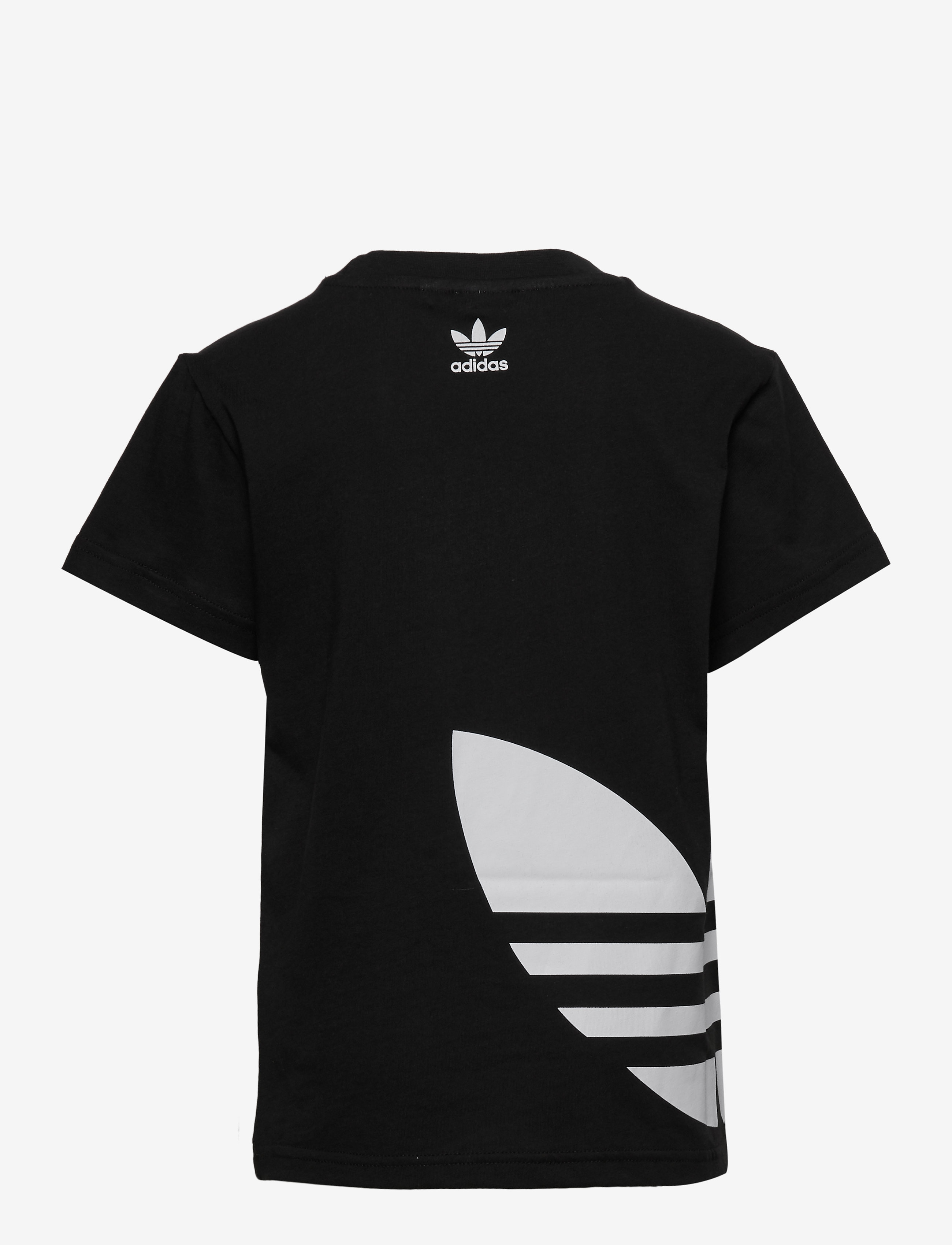 adidas Originals - BIG TREFOIL TEE - black/white - 1