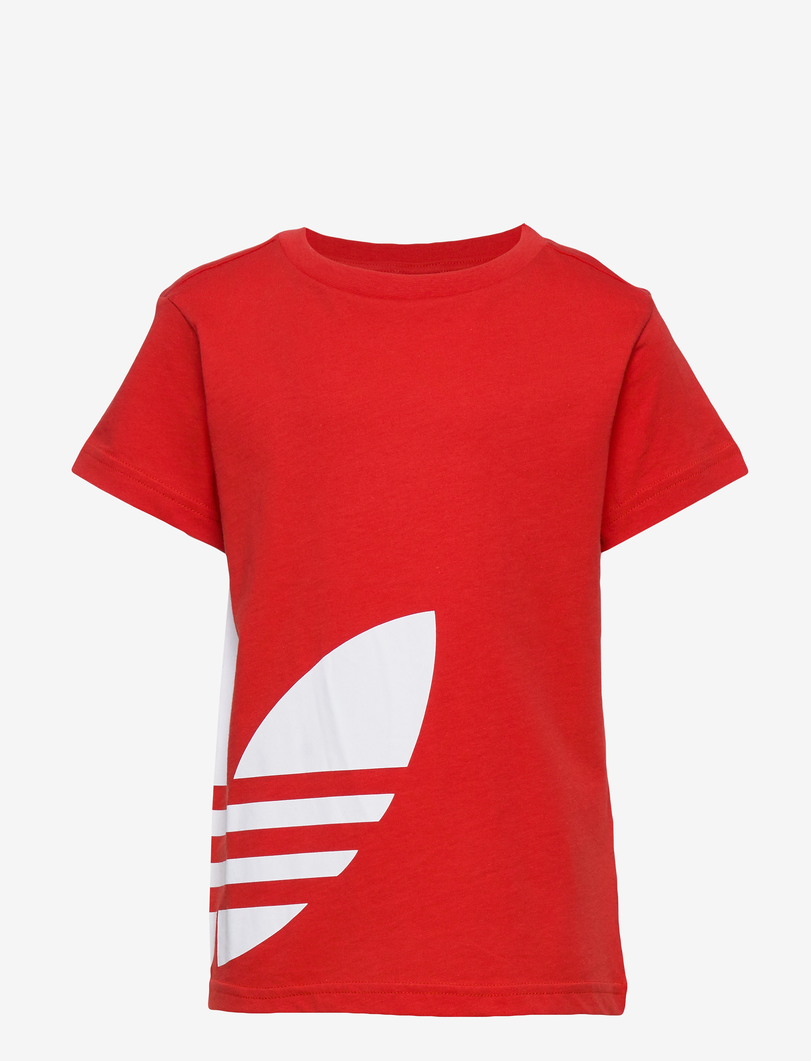 adidas Originals - BIG TREFOIL TEE - lusred/white - 0