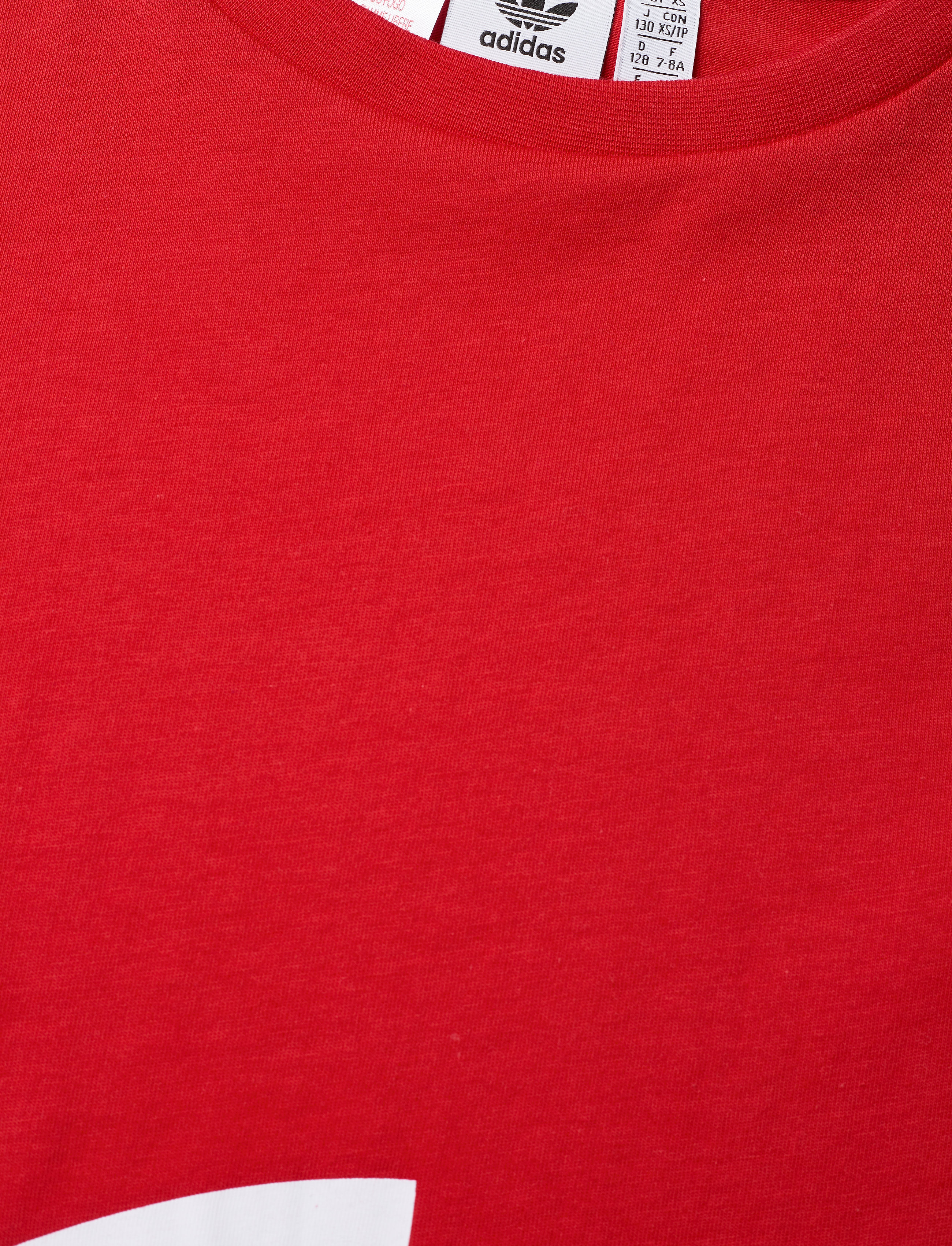adidas Originals - BIG TREFOIL TEE - lusred/white - 2