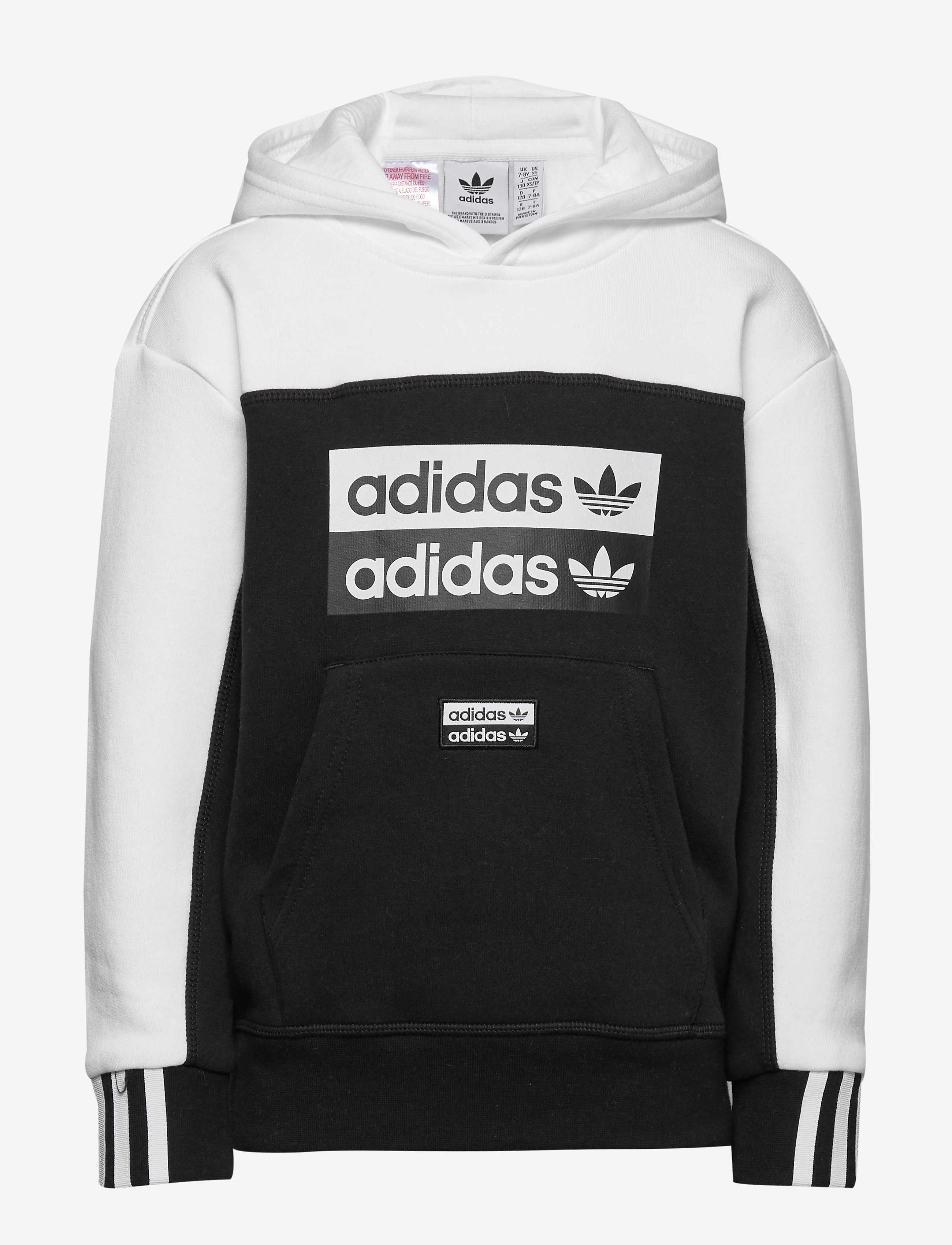adidas Originals - HOODIE - black/white - 0