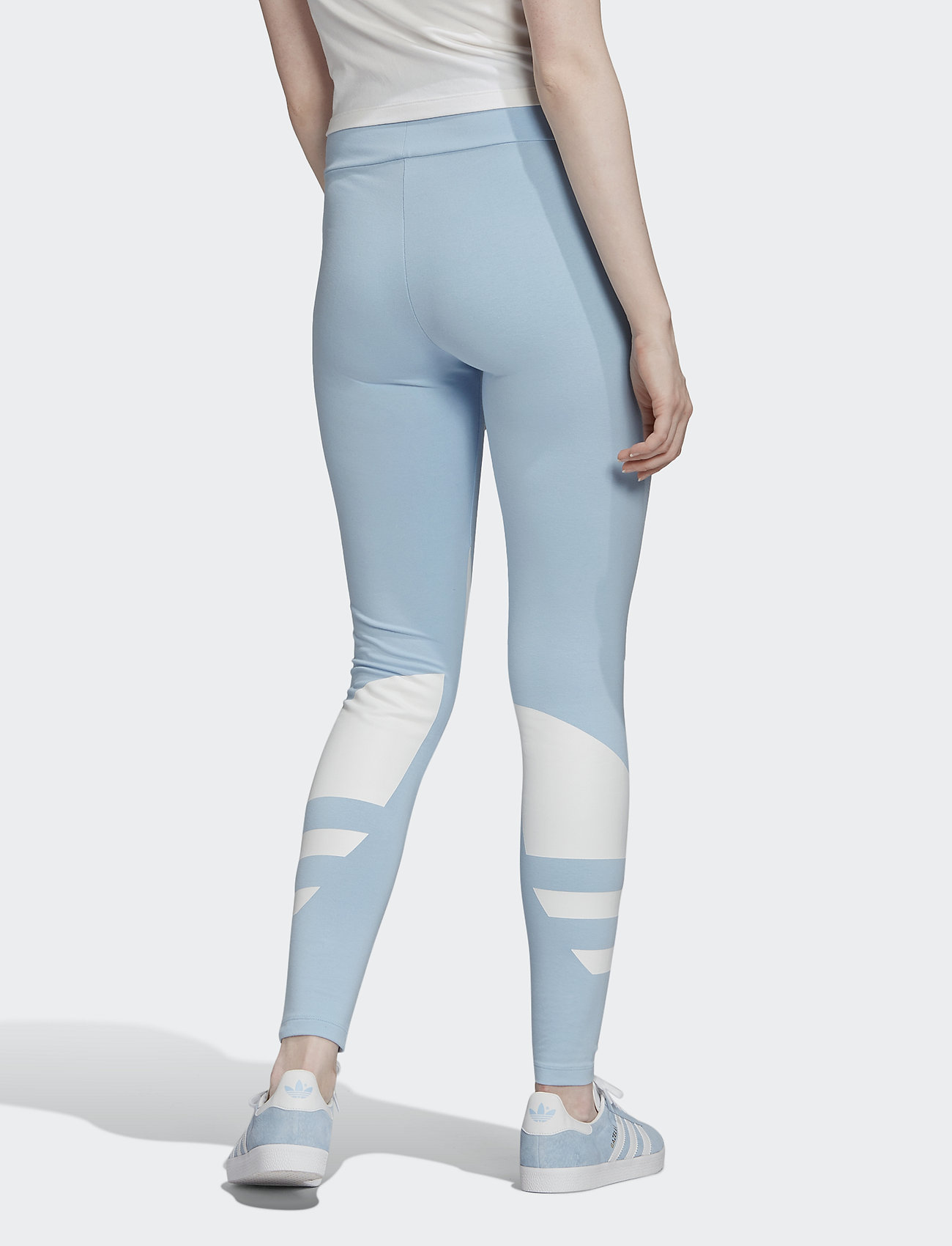 adidas Originals - LRG LOGO TIGHT - clesky/white - 3