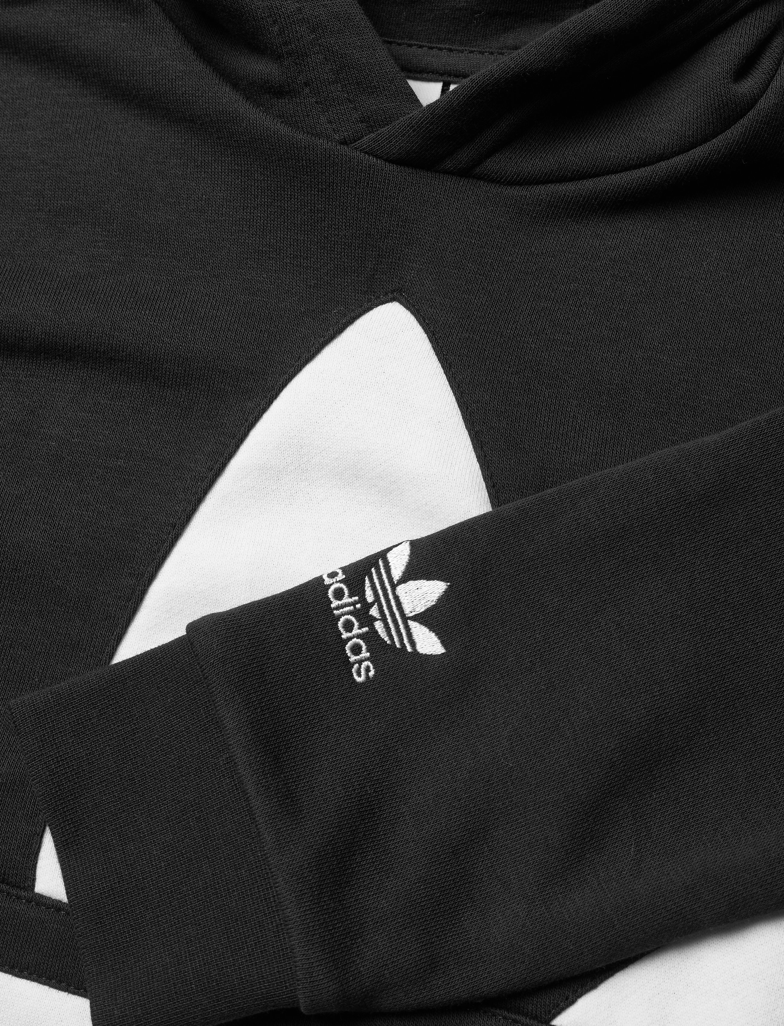 adidas Originals - BG TREFOIL HOOD - black/white - 3