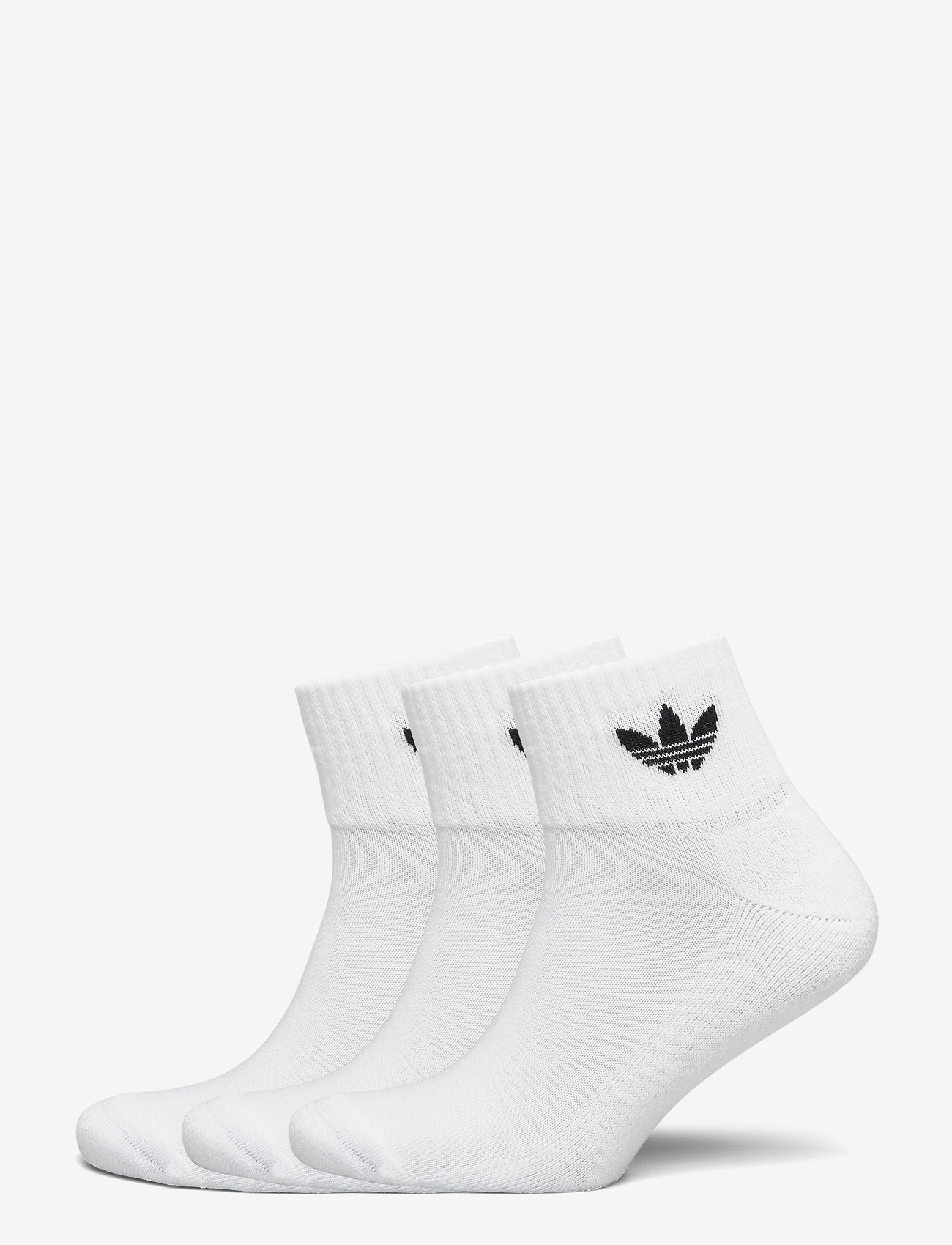 adidas Originals - 1/4 SOCKS 3P - sportsocken - white/white/black - 0
