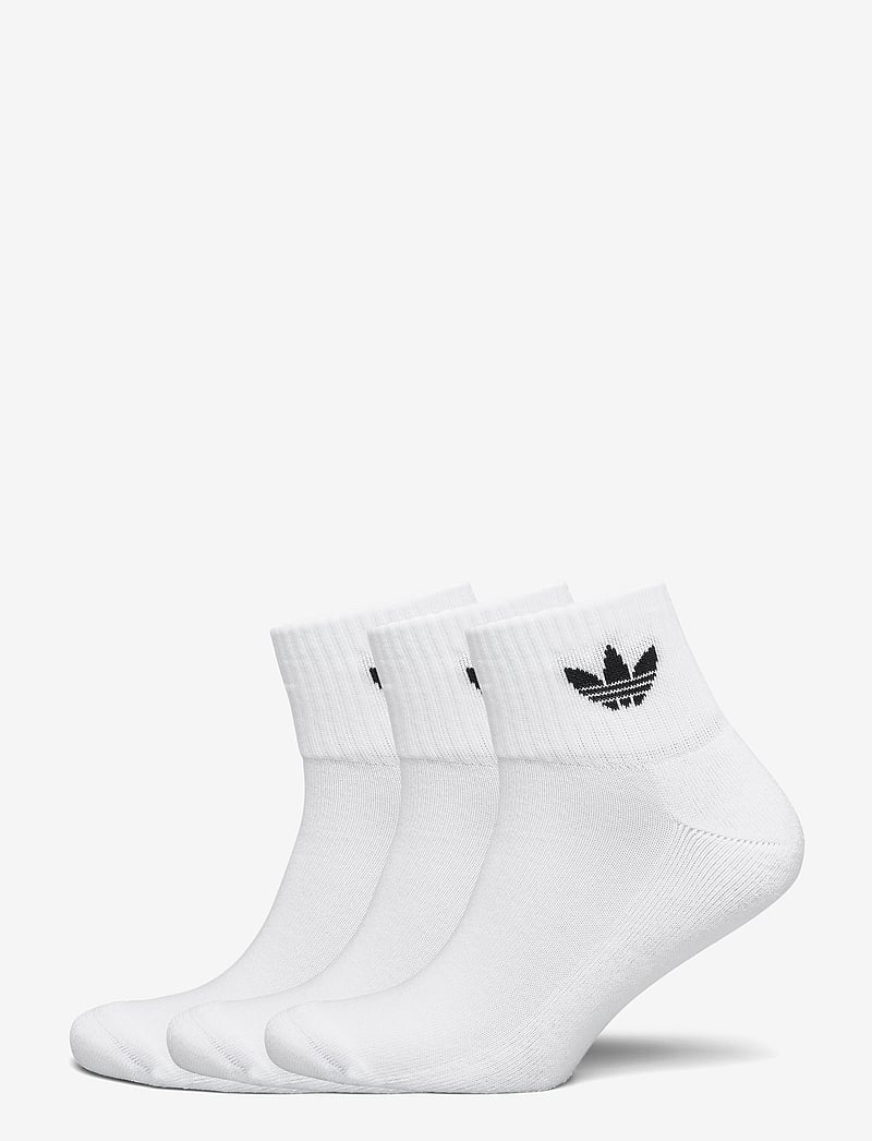adidas Originals - 1/4 SOCKS 3P - träningsstrumpor - white/white/black - 0
