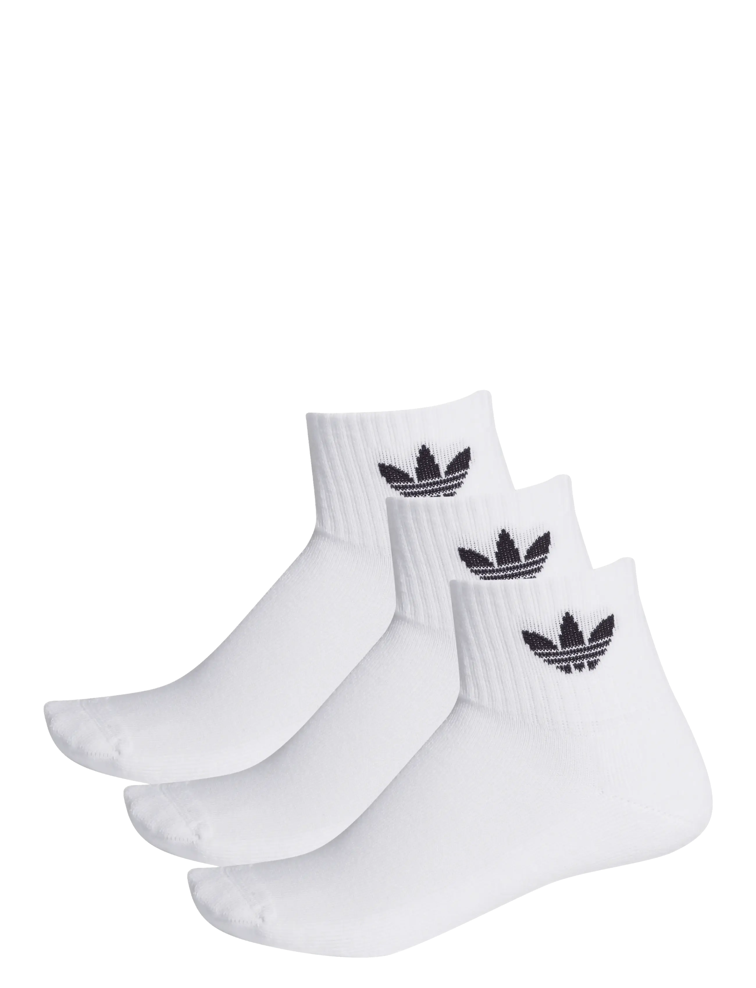 adidas Originals 1/4 SOCKS 3P - Skatīt visu - WHITE/WHITE/BLACK / white