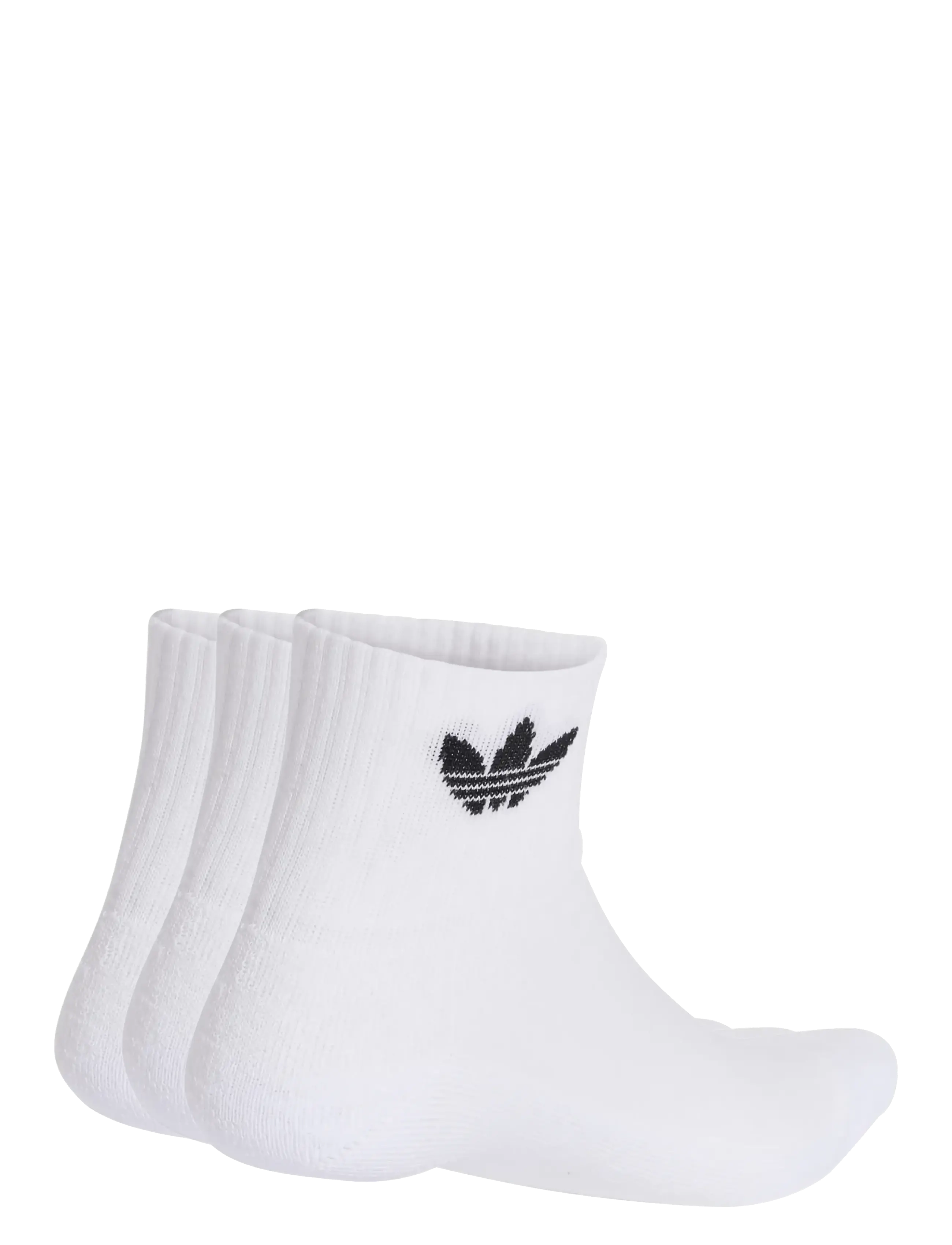 adidas Originals - 1/4 SOCKS 3P - strümpfe - white/white/black - 1